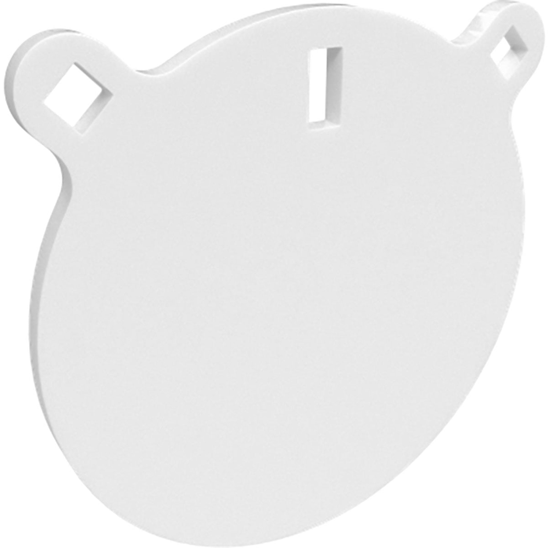AR500 3/8" Round 10" White