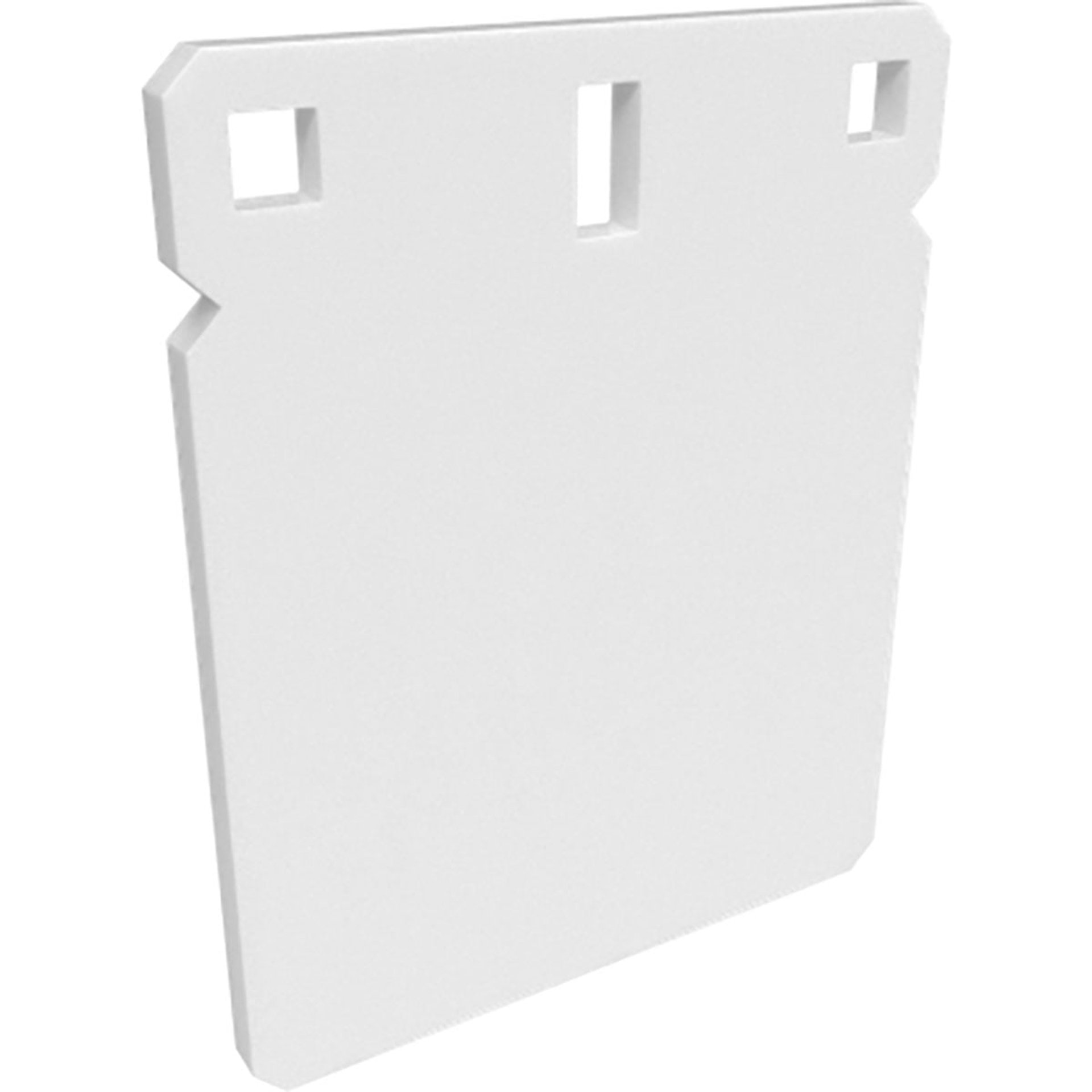 AR500 3/8" Square 6" White