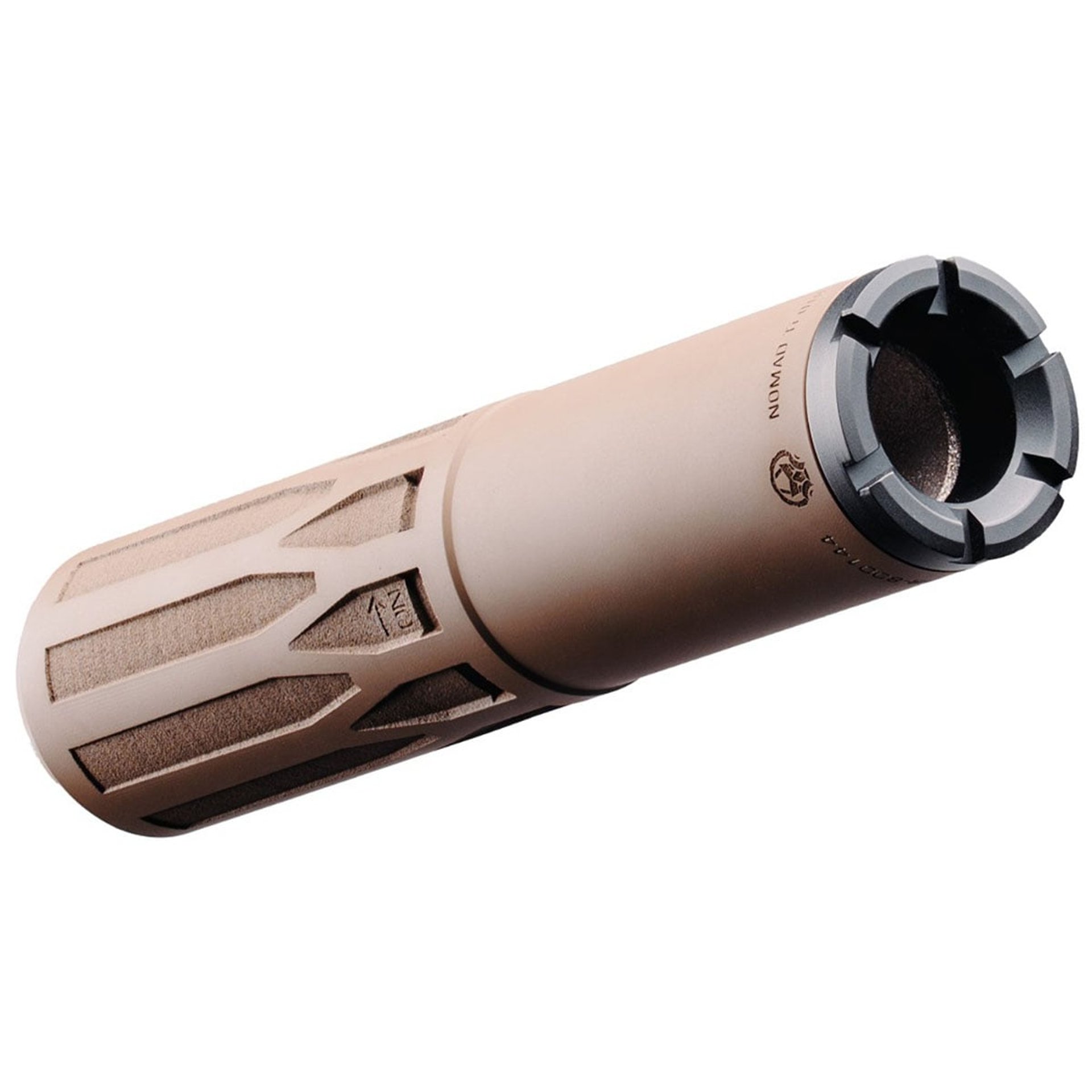 Nomad Ti OTB 30 Caliber XENO 5/8-24 Rifle Suppressor FDE