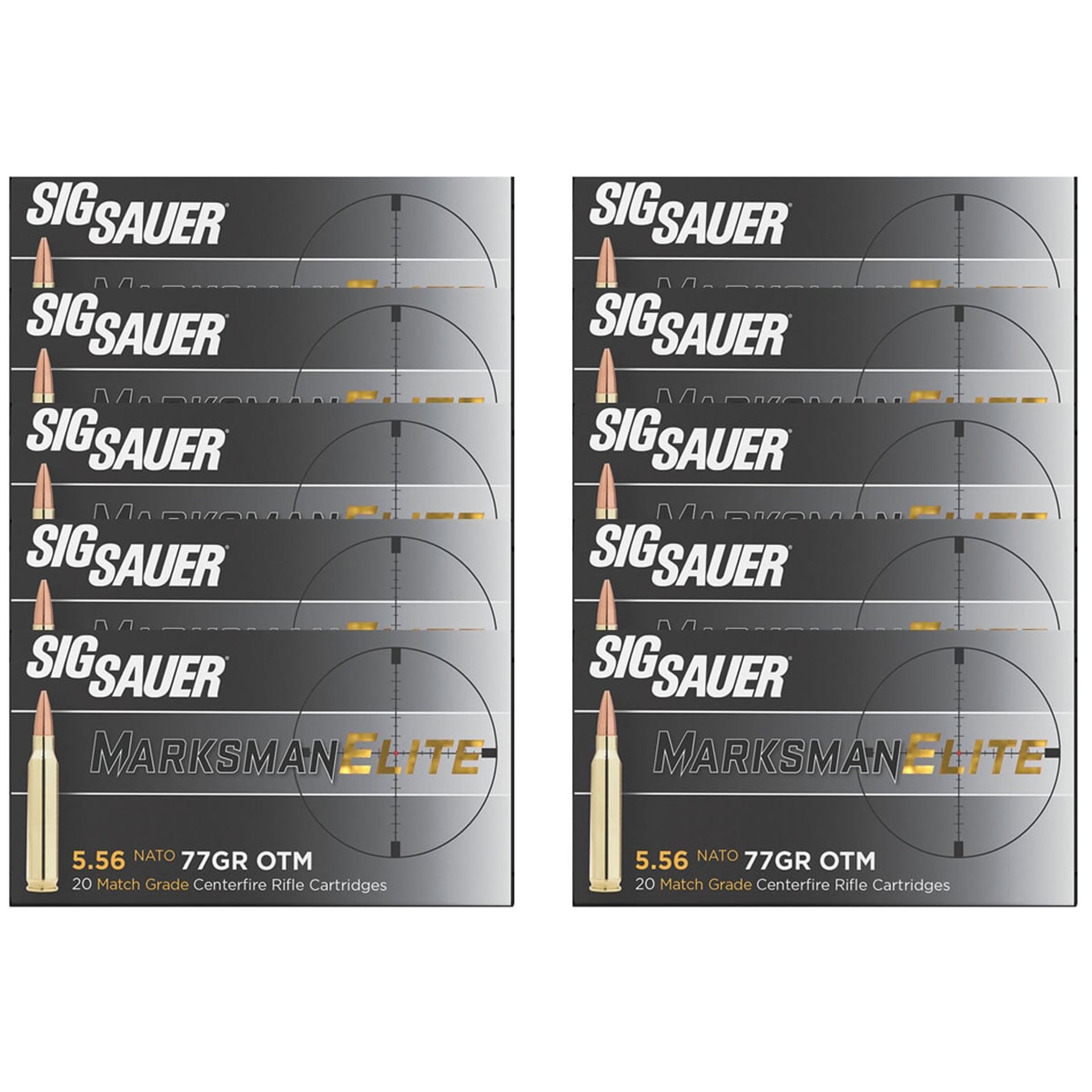 Marksman Elite 5.56X45 NATO 77gr Match Open-Tip Match 200/CS