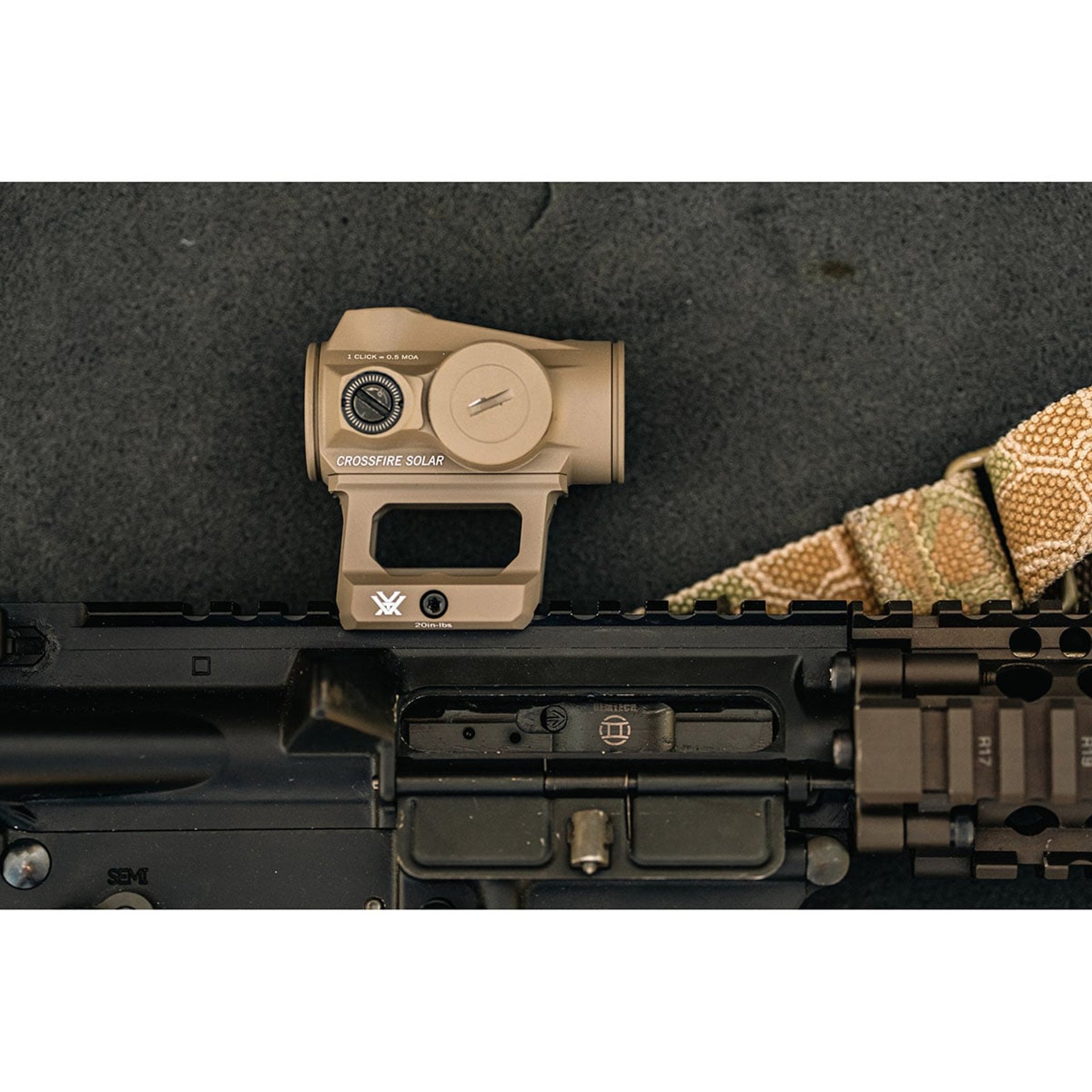 CF2-RD2-SLR Crossfire II 2 MOA Solar Red Dot Sight Tan
