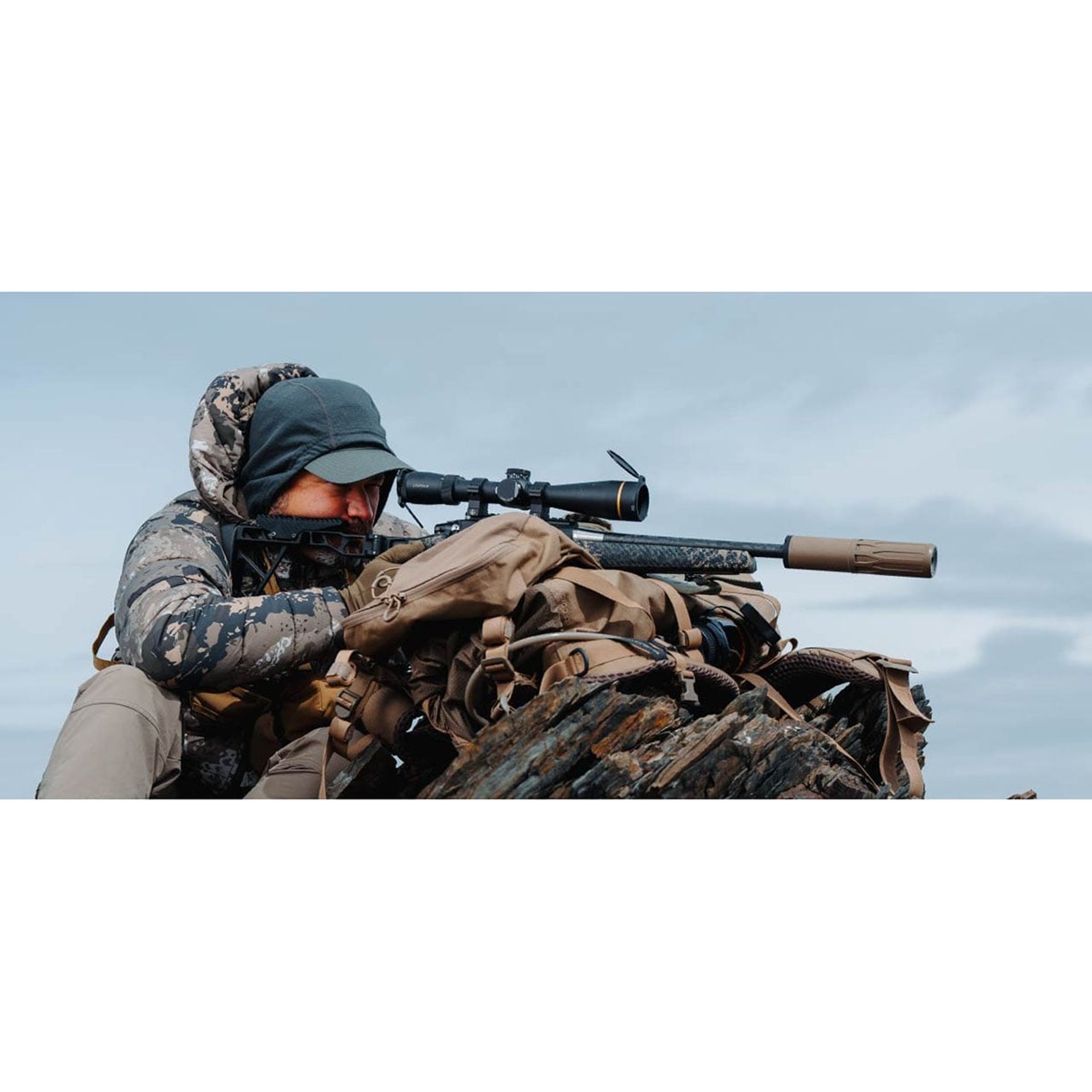Nomad Ti OTB 30 Caliber XENO 5/8-24 Rifle Suppressor FDE