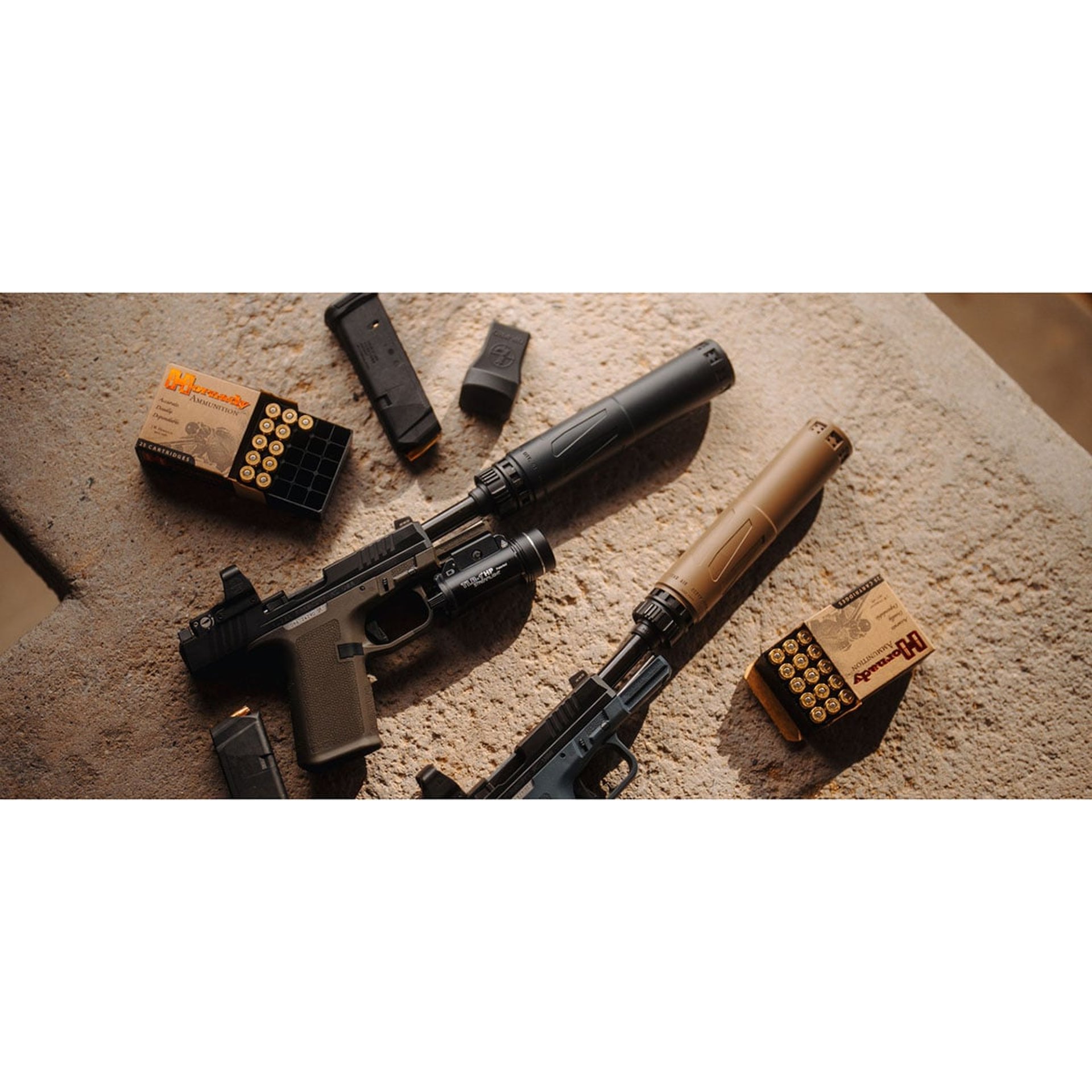RXD910Ti 9mm/10mm Thrd Rifle Suppressor FDE