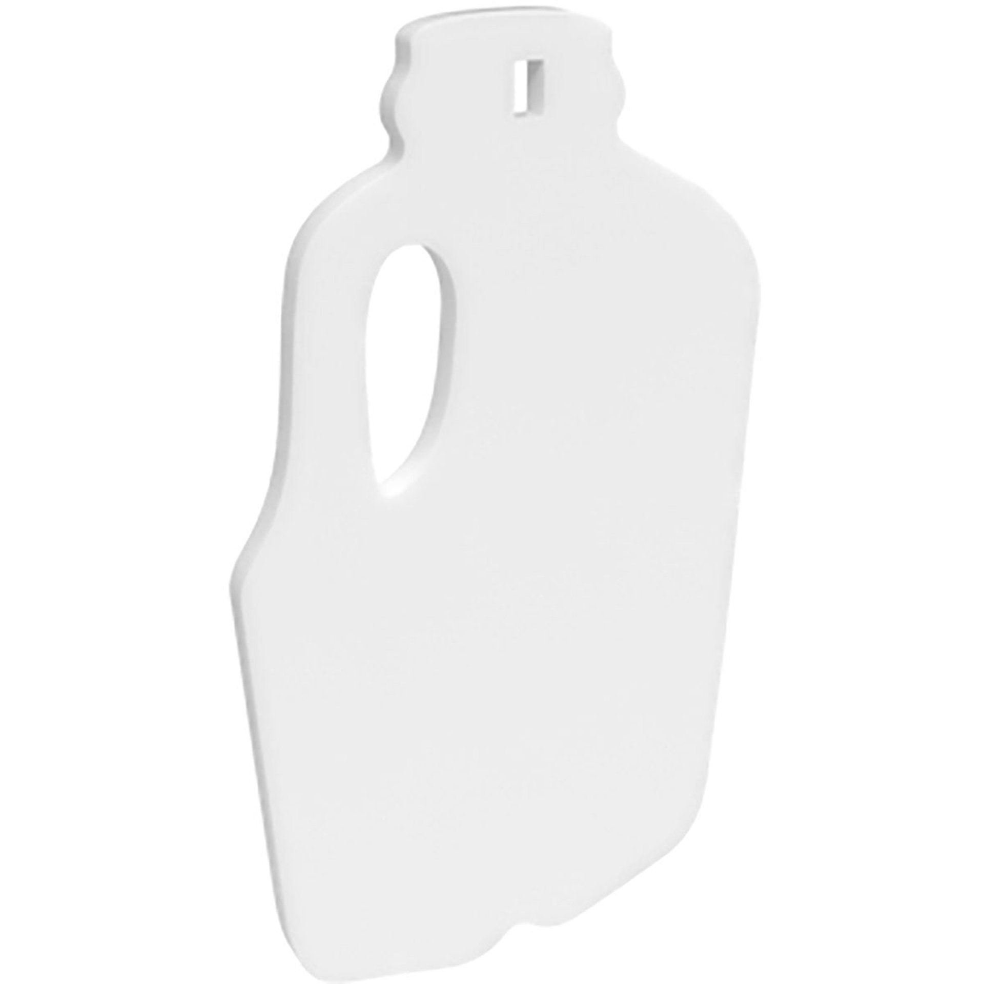 AR500 3/8" Silhouette / 1-Hole / Milk Jug