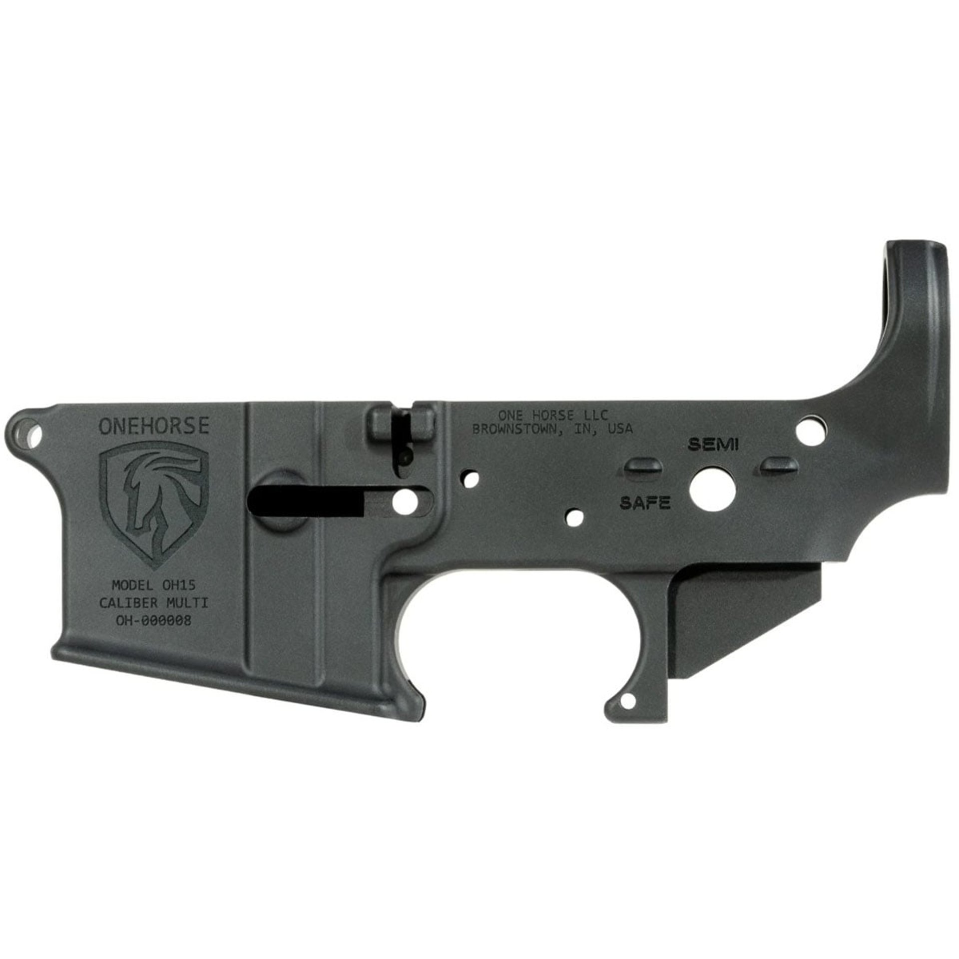 OH-15 Multi-Caliber Stripped Lower Receiver for AR-15 Black