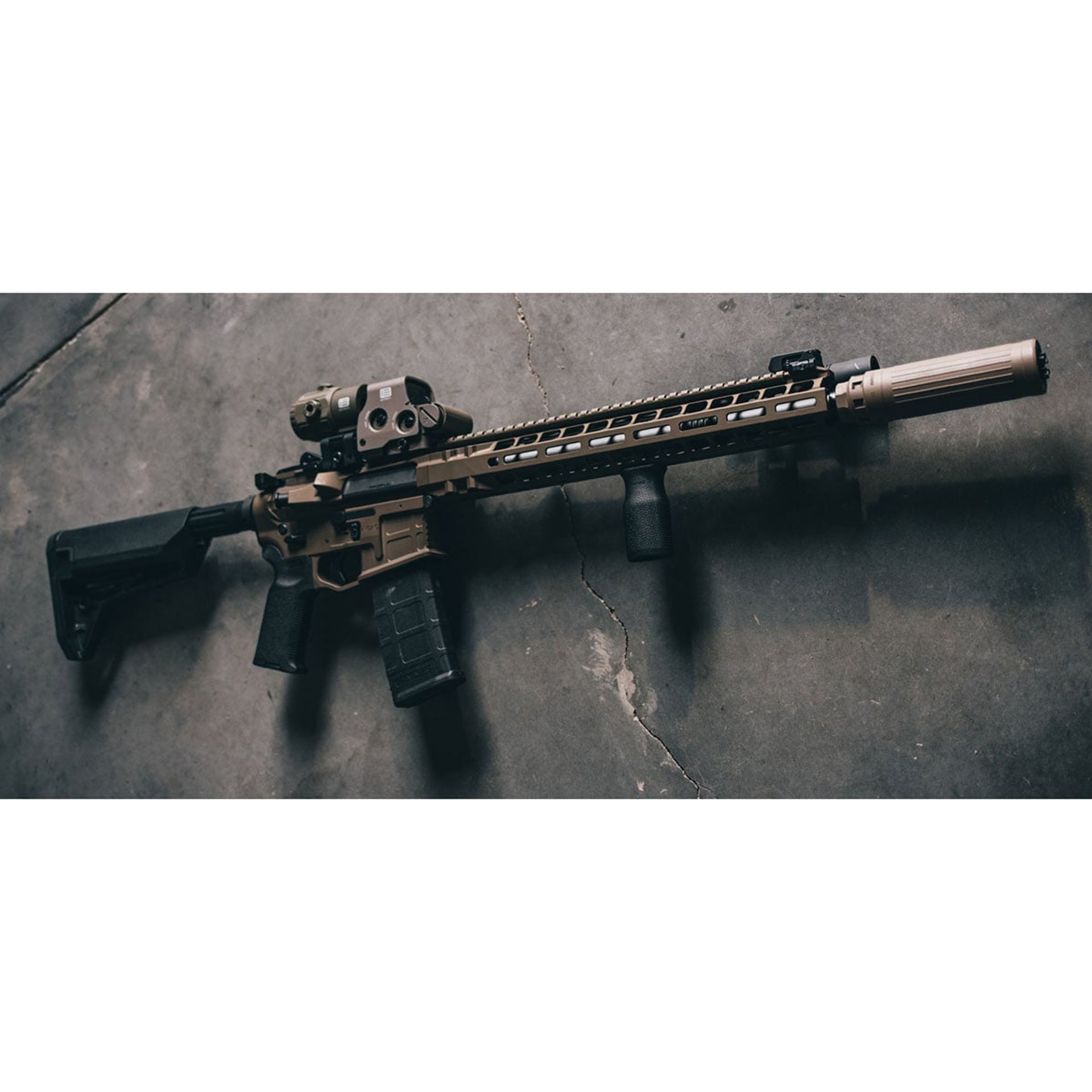 CT5P 5.56 NATO/6mm ARC XENO Rifle Suppressor FDE
