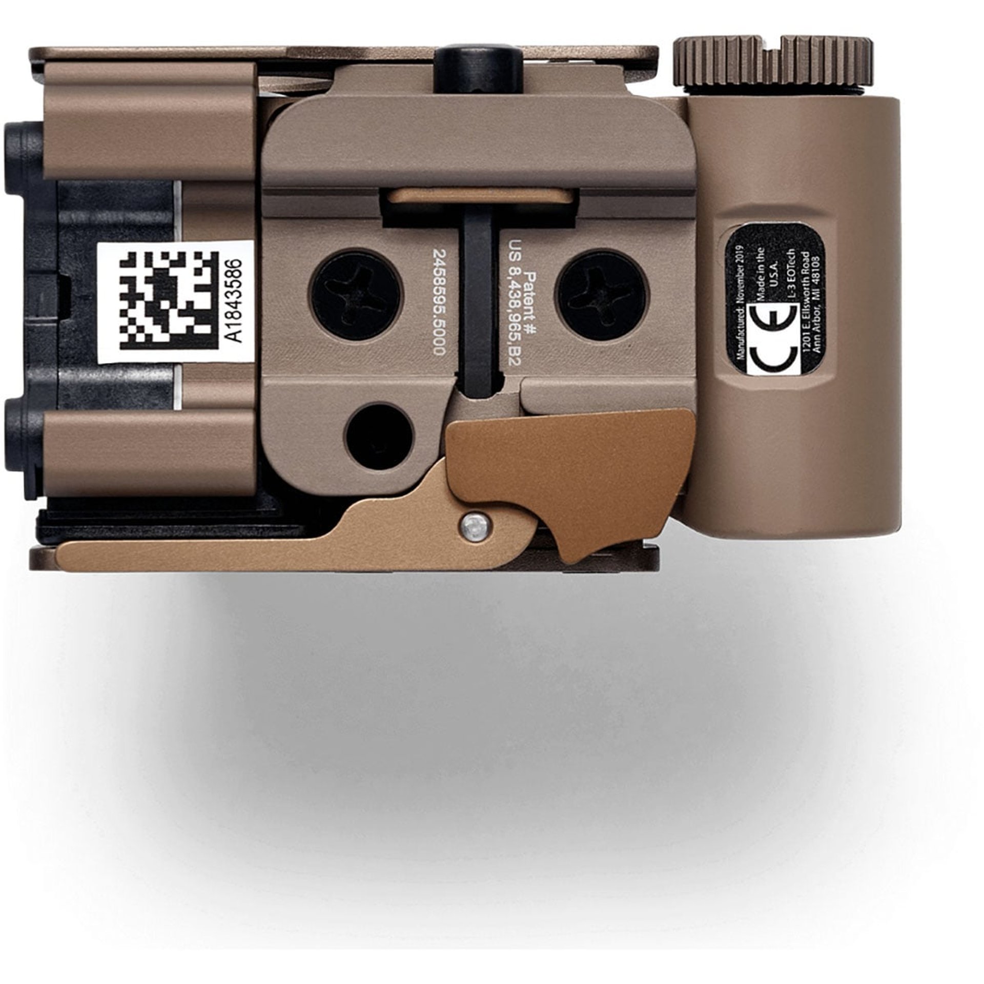 HWS EXPS3-DCR Holographic W/Red Circle Dot Reticle W/QD Tan