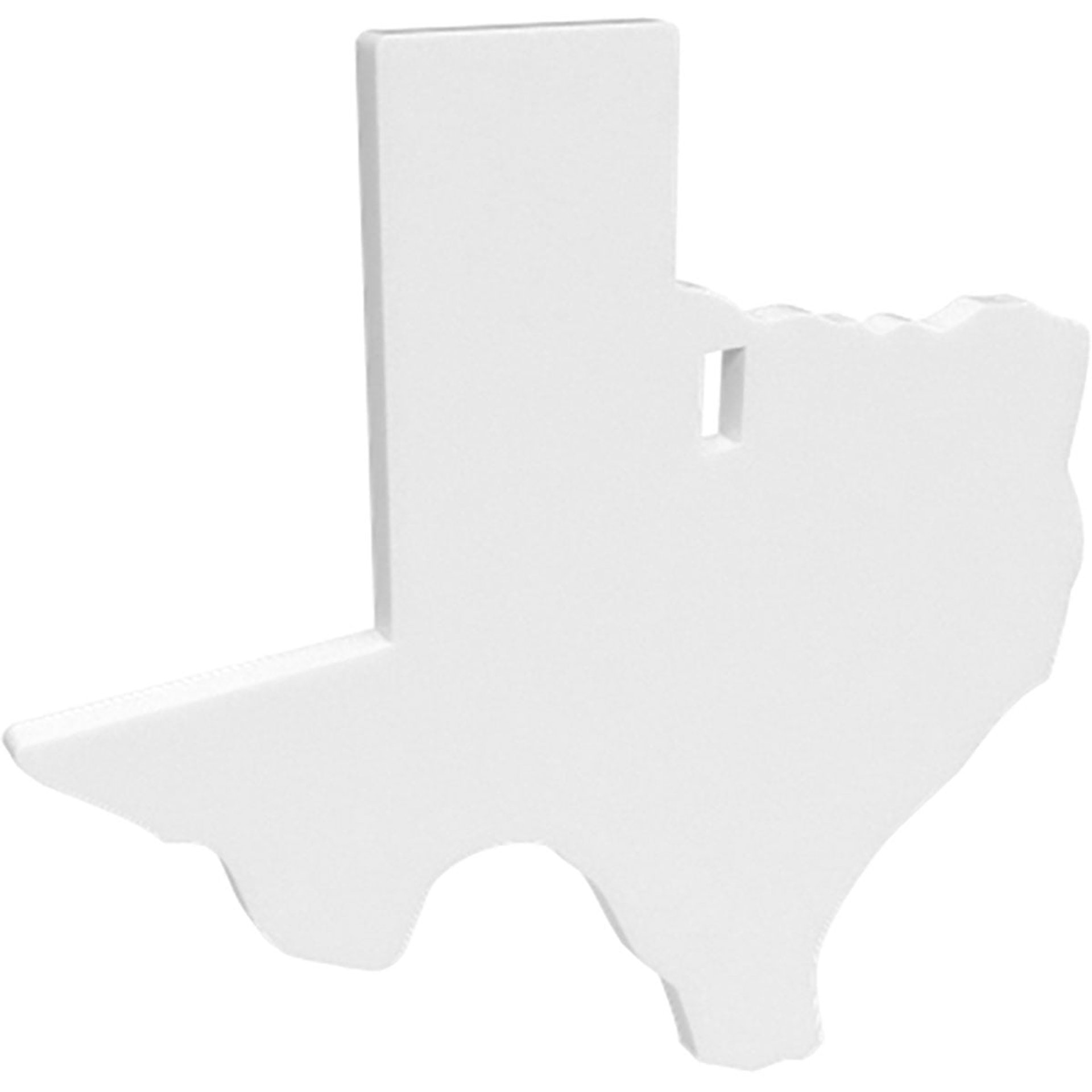 AR500 3/8" Silhouette / 1-Hole / Texas