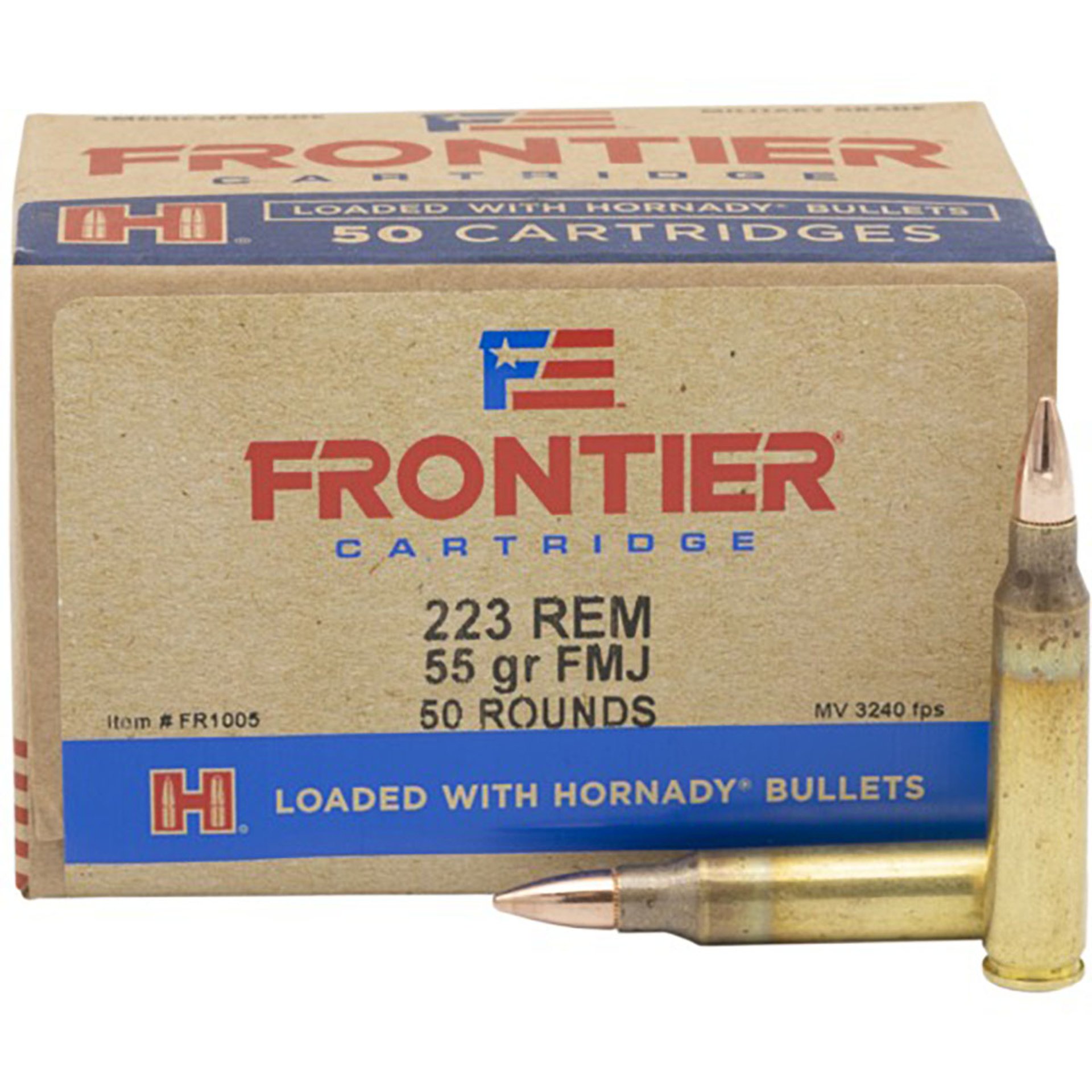 Frontier 223 Remington 55gr Full Metal Jacket 50/Box