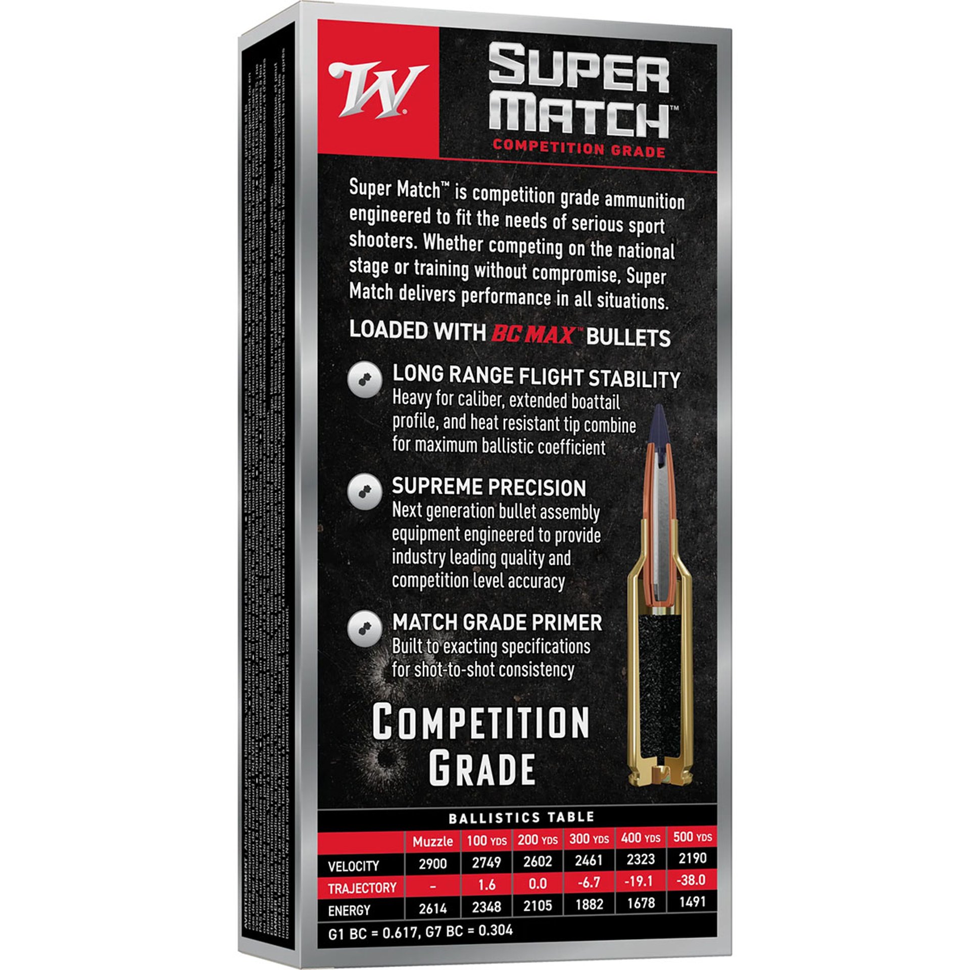 Super Match 6.5 PRC 140gr BC Max 20/Box