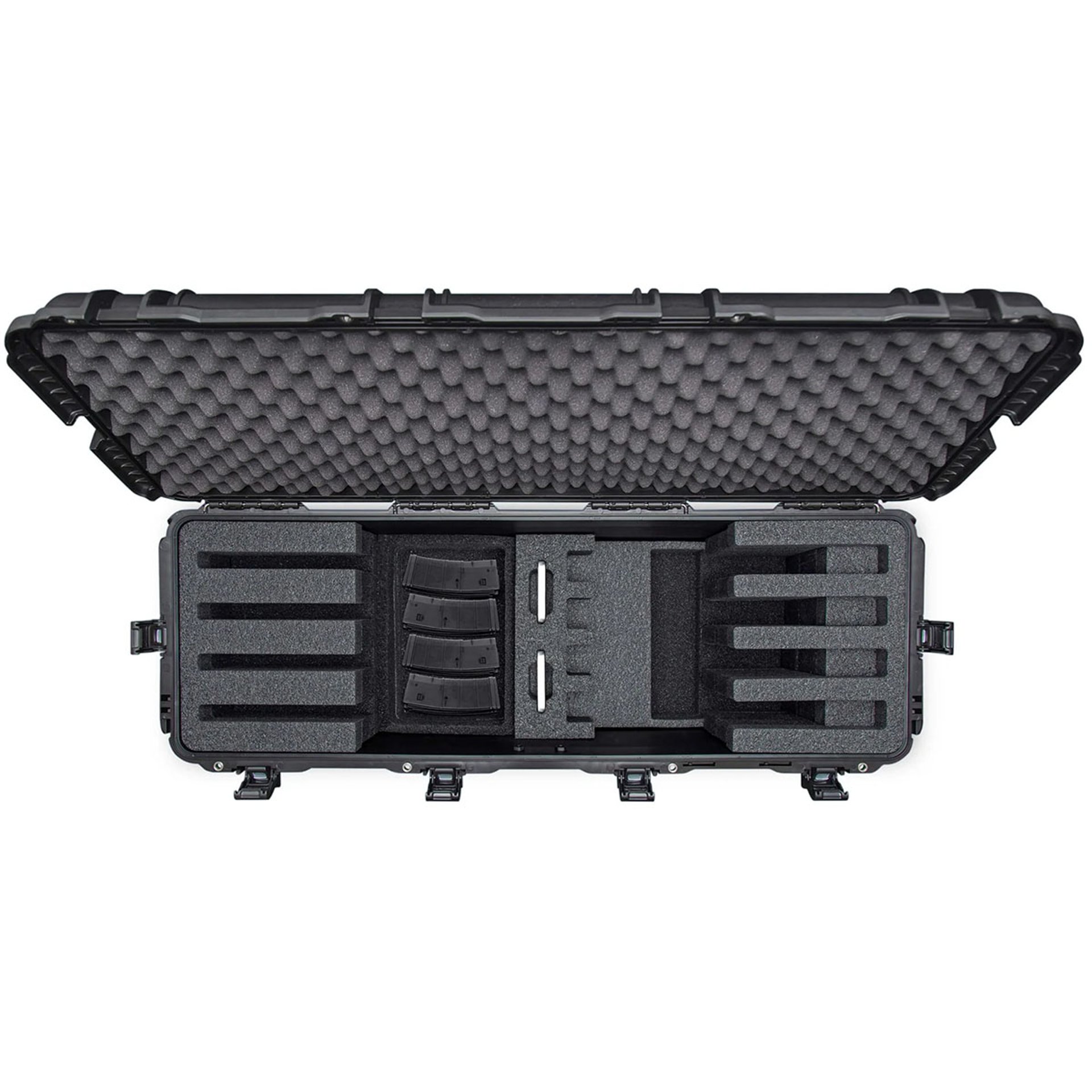 988 4-UP Rifle Case w/Foam 44.9"x16.3"x12.5" Black