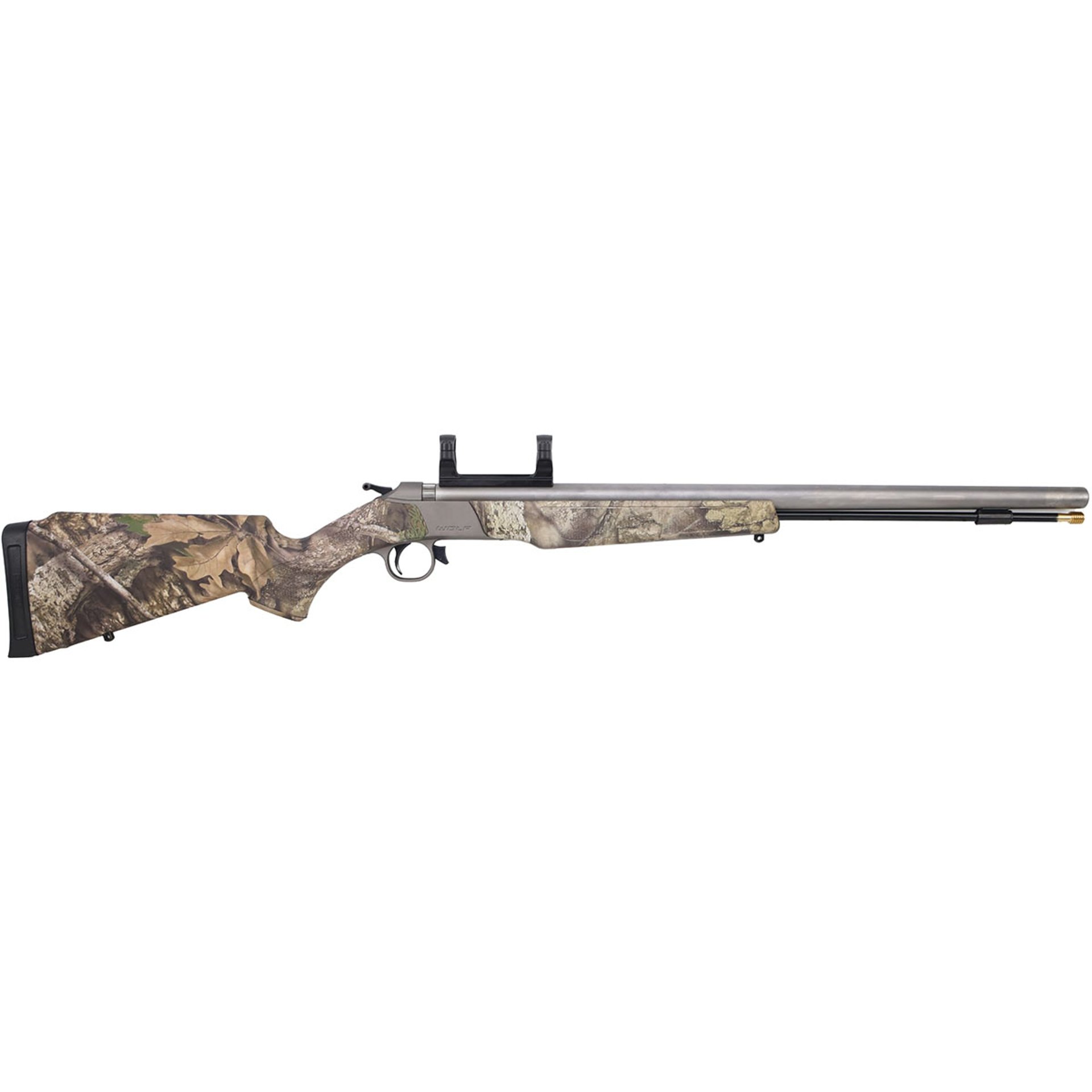 Wolf .50 Cal 24"BBL w/Integrated Scope Mount SS/Realtree