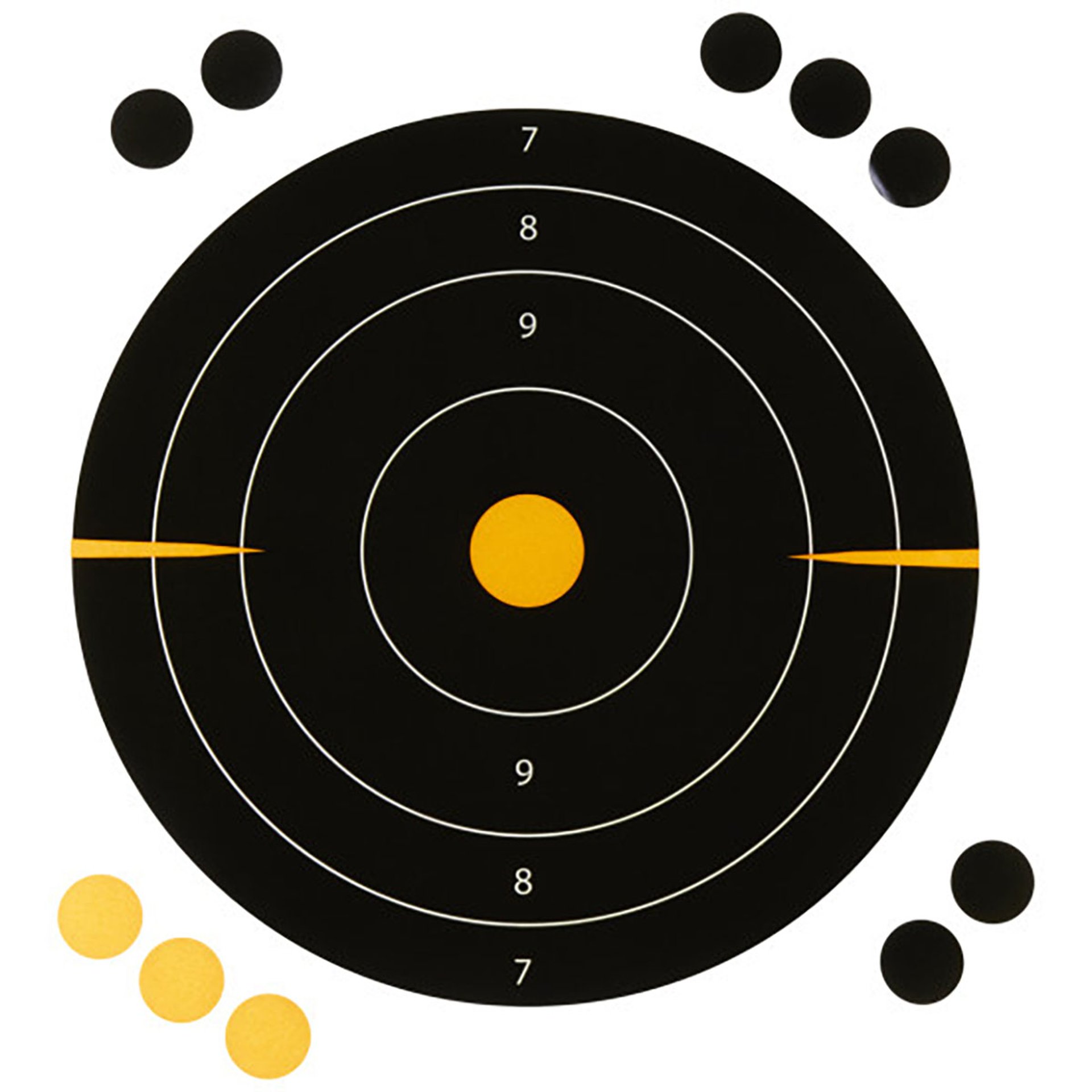 EZ Aim Splash Adhesive Bullseye 8"x8" Ppr Targets 6/Pack