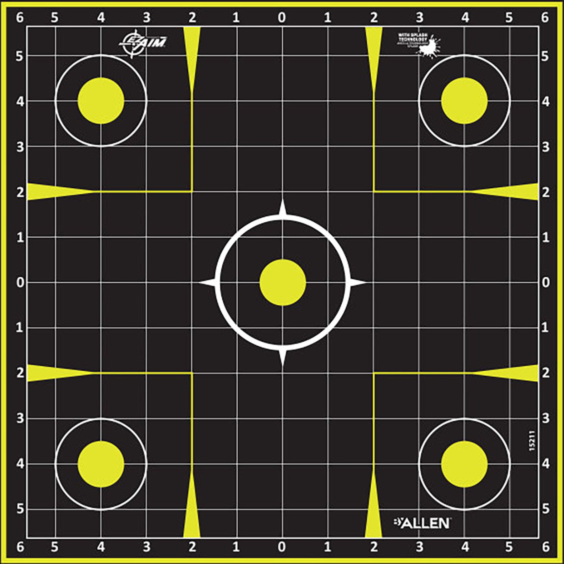 EZ Aim Splash Non-Adhsv Sight-In 12"x12" Ppr Targets 30/Pack