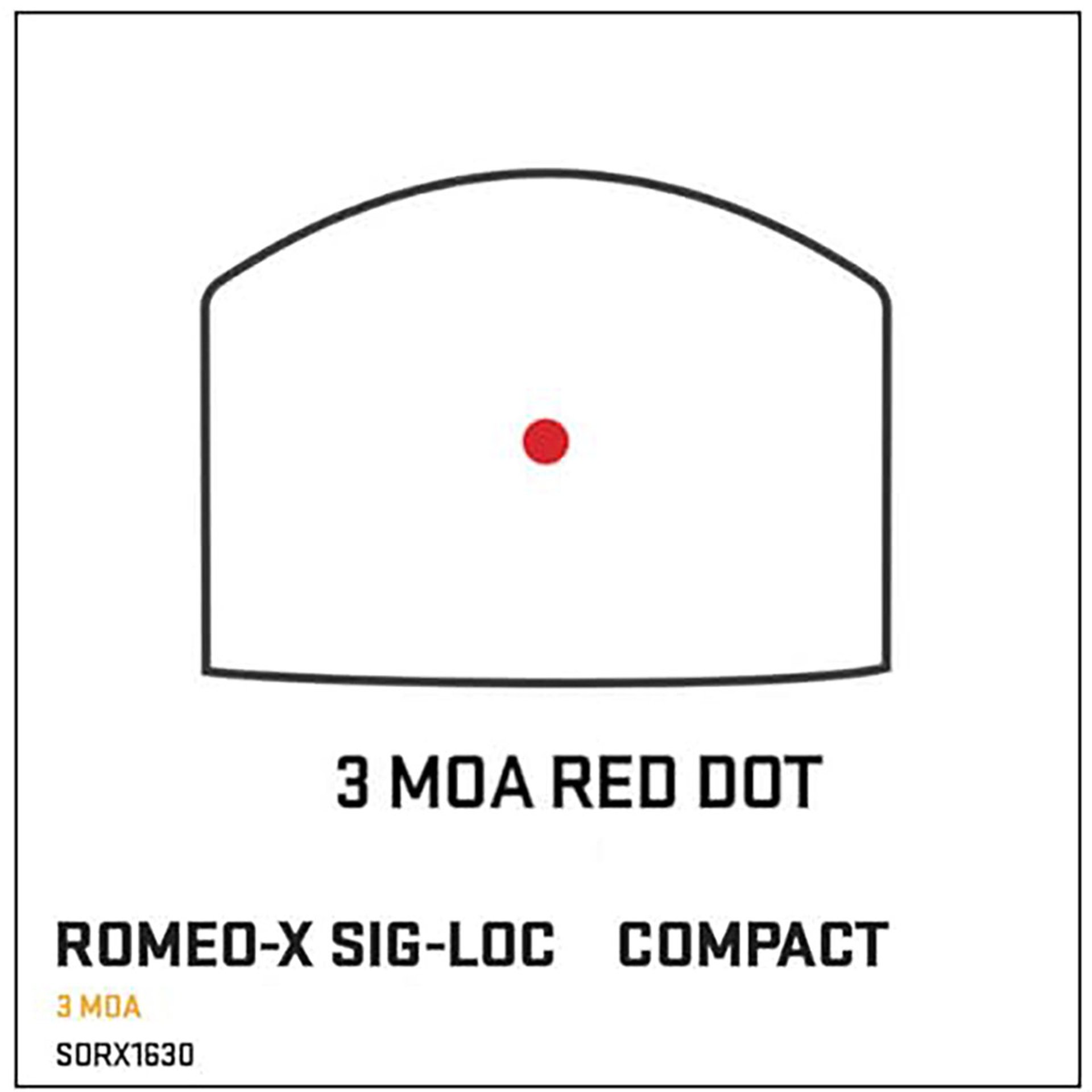 Romeo-X Sig-Loc Pro Compact Enclosed 3 MOA Red Dot Black