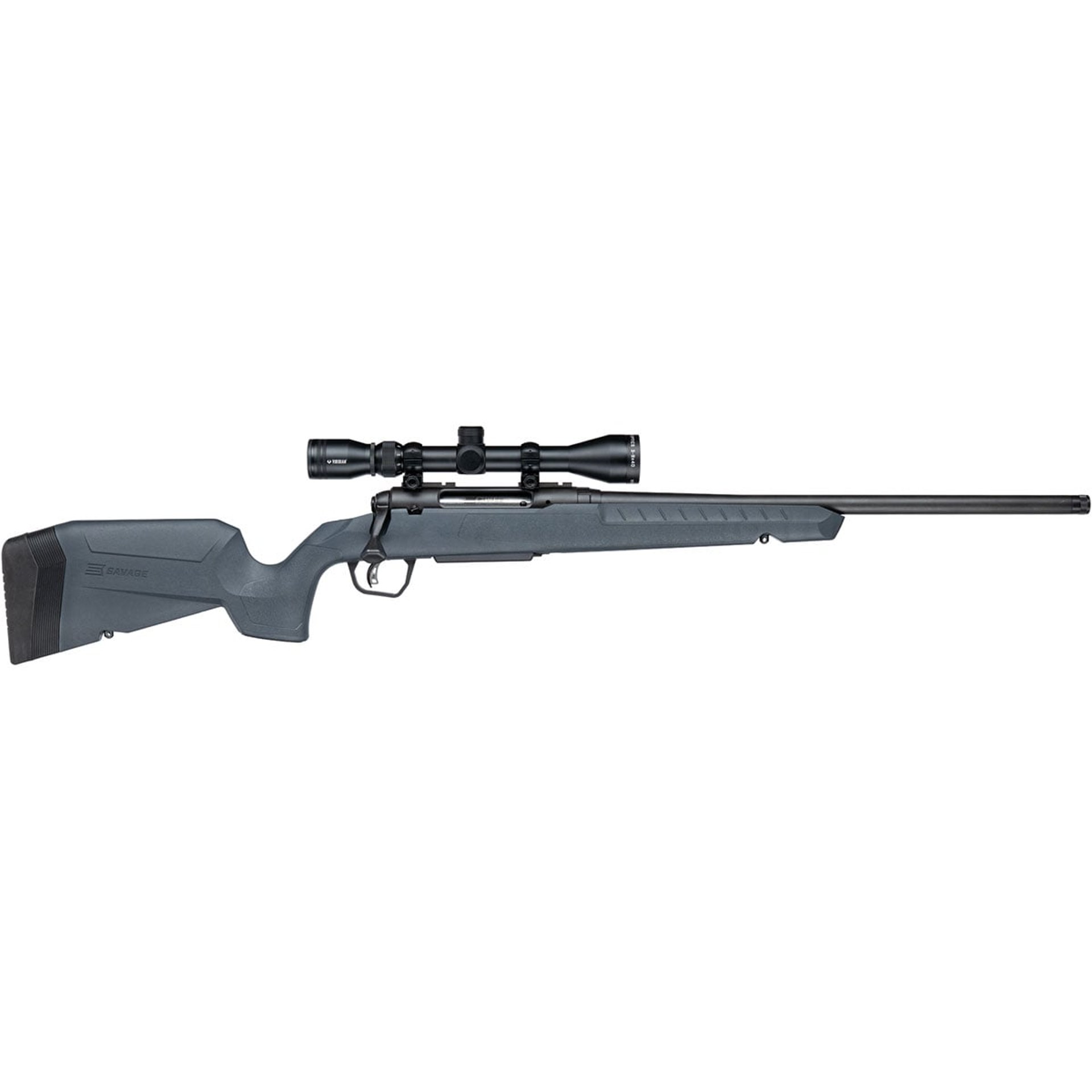 Axis 2 XP 243 Remington 20"BBL (1)4RD Mag Gray w/Scope