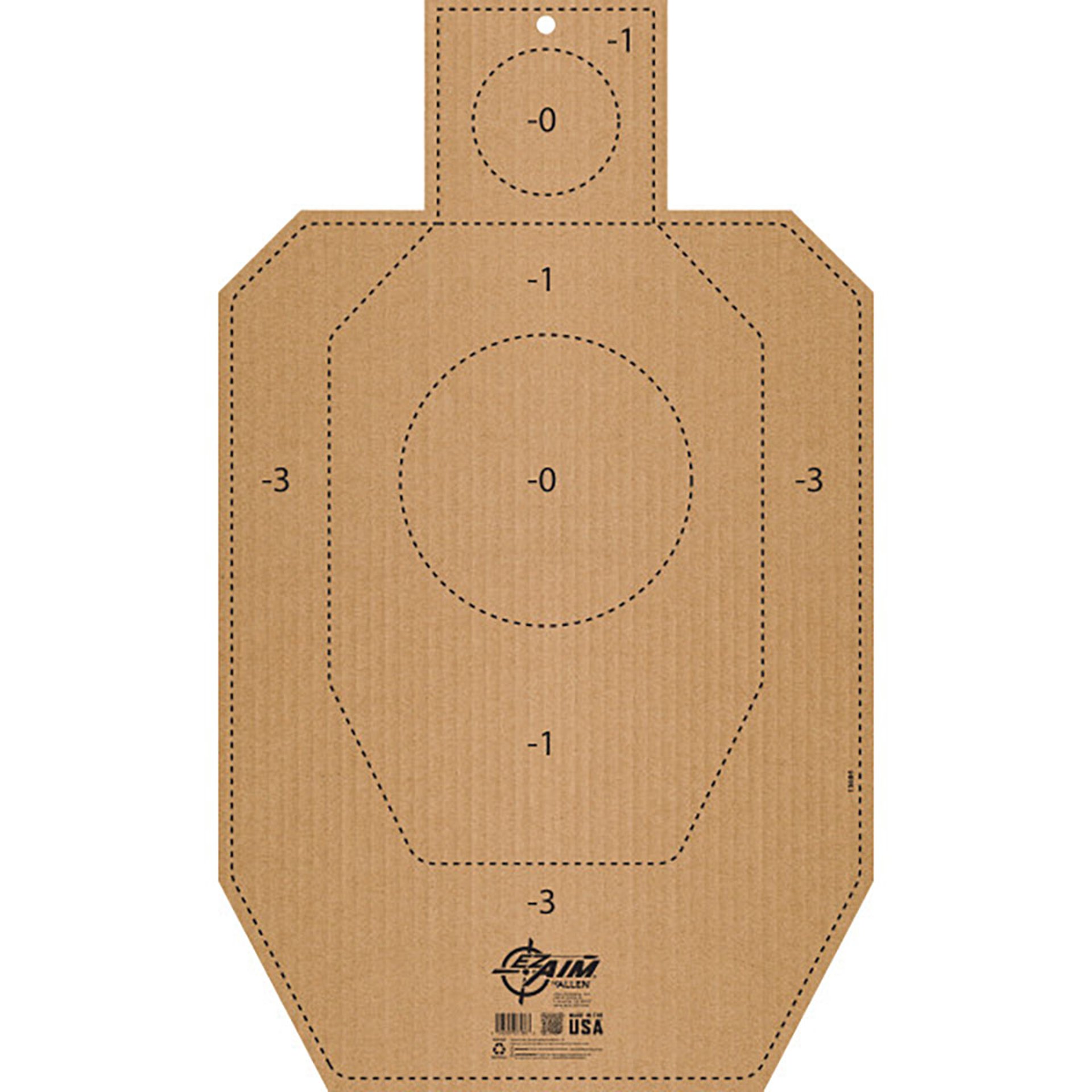 EZ AIM® 18"X30" IPSC IDPA SILHOUETTE CORRUGATED TARGET & BACKER