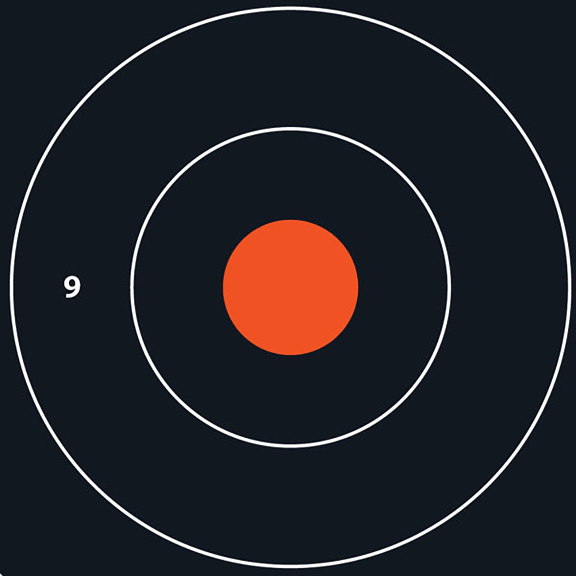 EZ Aim Bullseye 12"x12" Paper Shooting Targets 100/Pack
