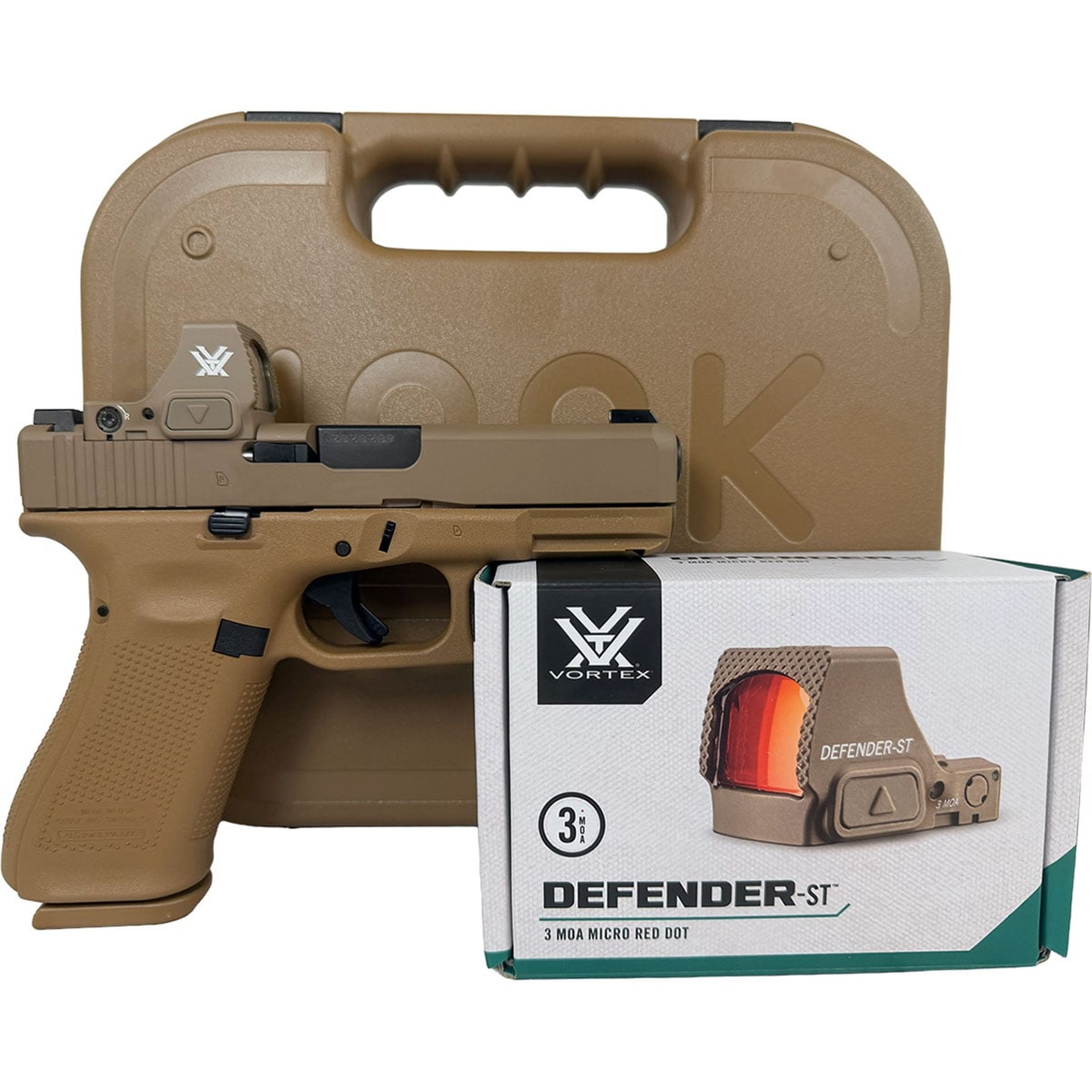 G19X V 9mm 4.02"BBL 1-17RD/2-19RD Mag FDE w/Vortex Defender