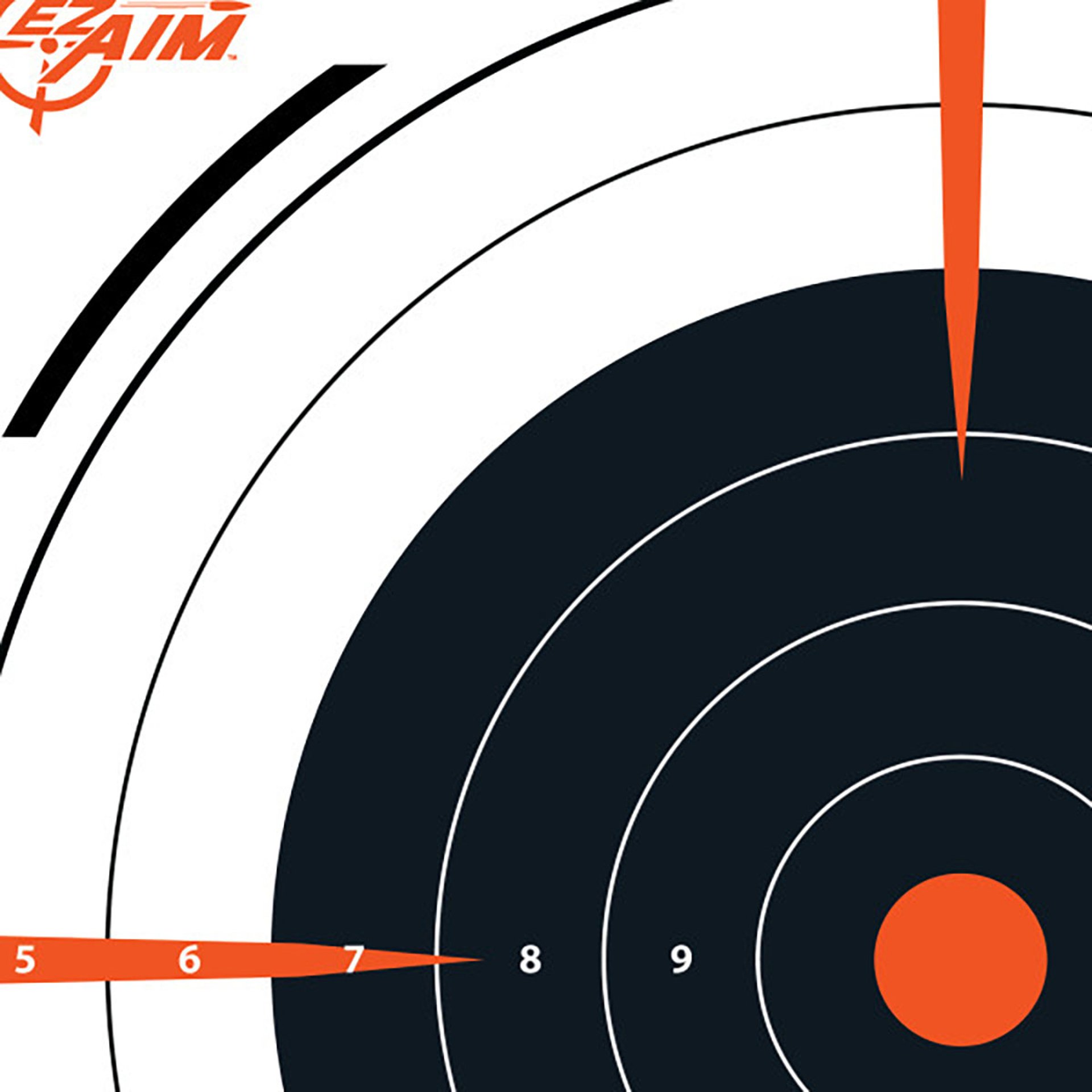 EZ Aim Bullseye 12"x12" Paper Shooting Targets 13/Pack