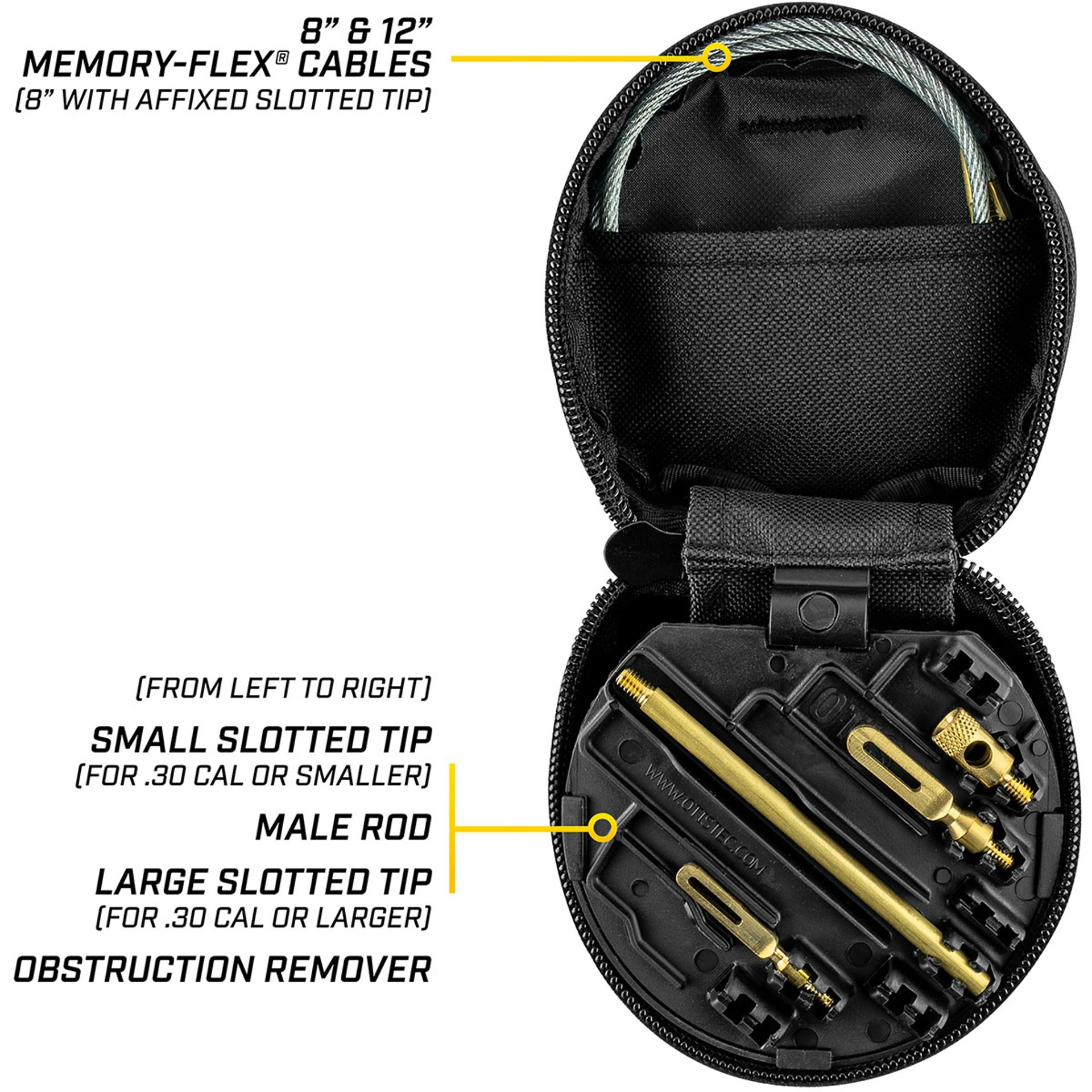 Universal Pistol Cleaning Kit .22, 9mm, 40cal/10mm,.45 Cal