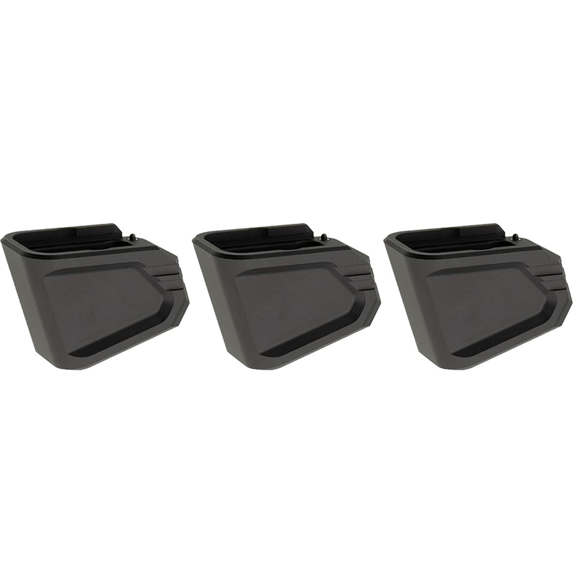 +5/4 Mag Extension for Glock 17/22/34/35/19x/45 Black 3/Pack