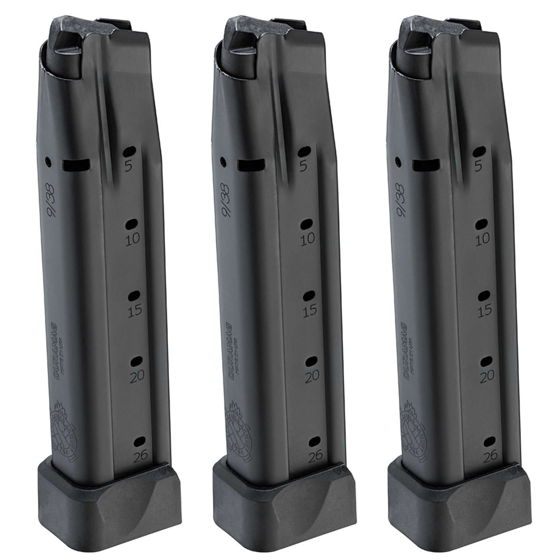 1911 DS Prodigy 9mm Luger 26 Round Magazine Black 3/Pack