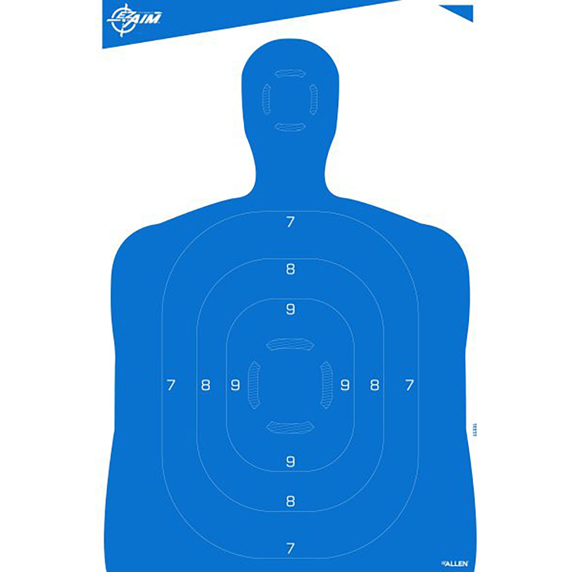 EZ Aim Silhouett 23"x35" Paper Targets Blue/White 4/Pack