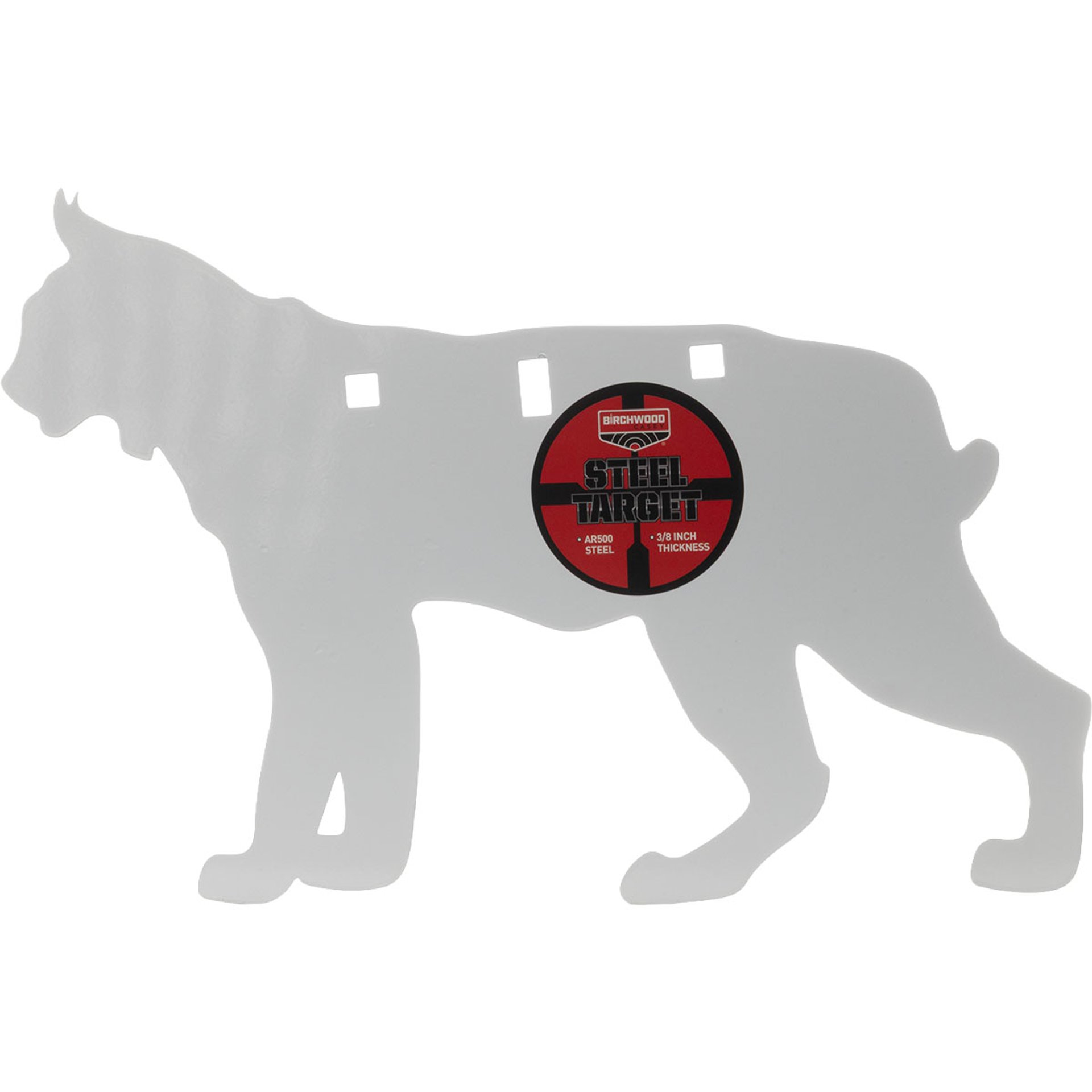 AR500 3/8" Silhouette / 1-Hole / Bobcat