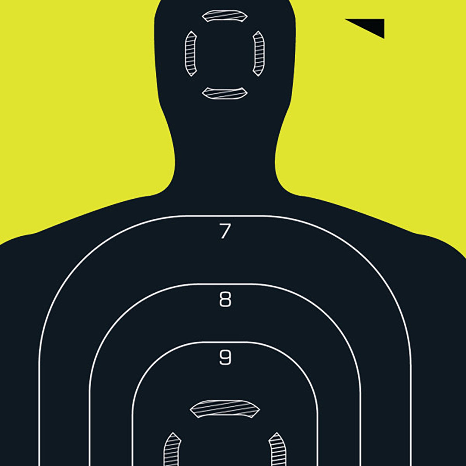 EZ Aim Splash Non-Adhsv Silhouette 12"x18" Ppr Target 5/Pack