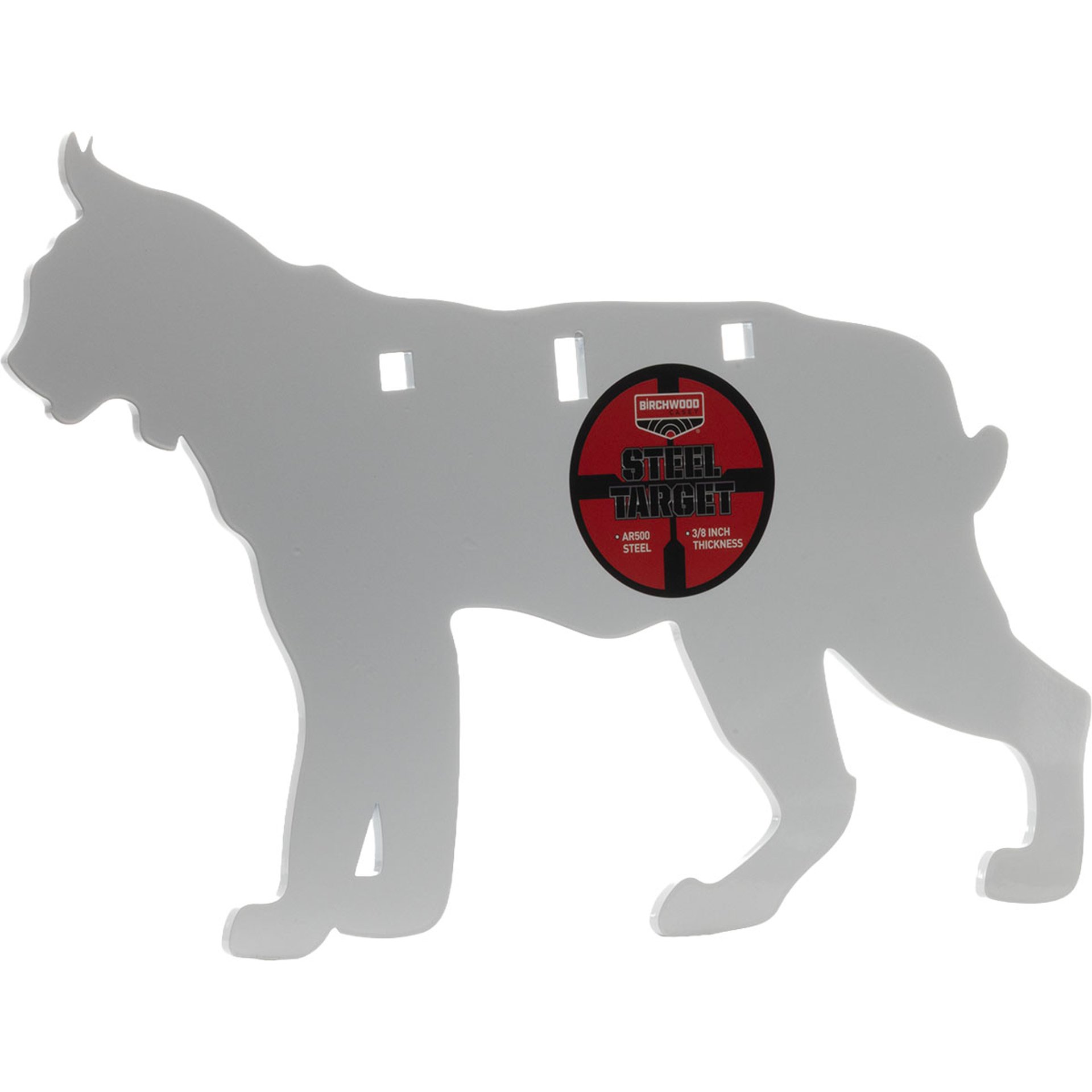 AR500 3/8" Silhouette / 1-Hole / Bobcat