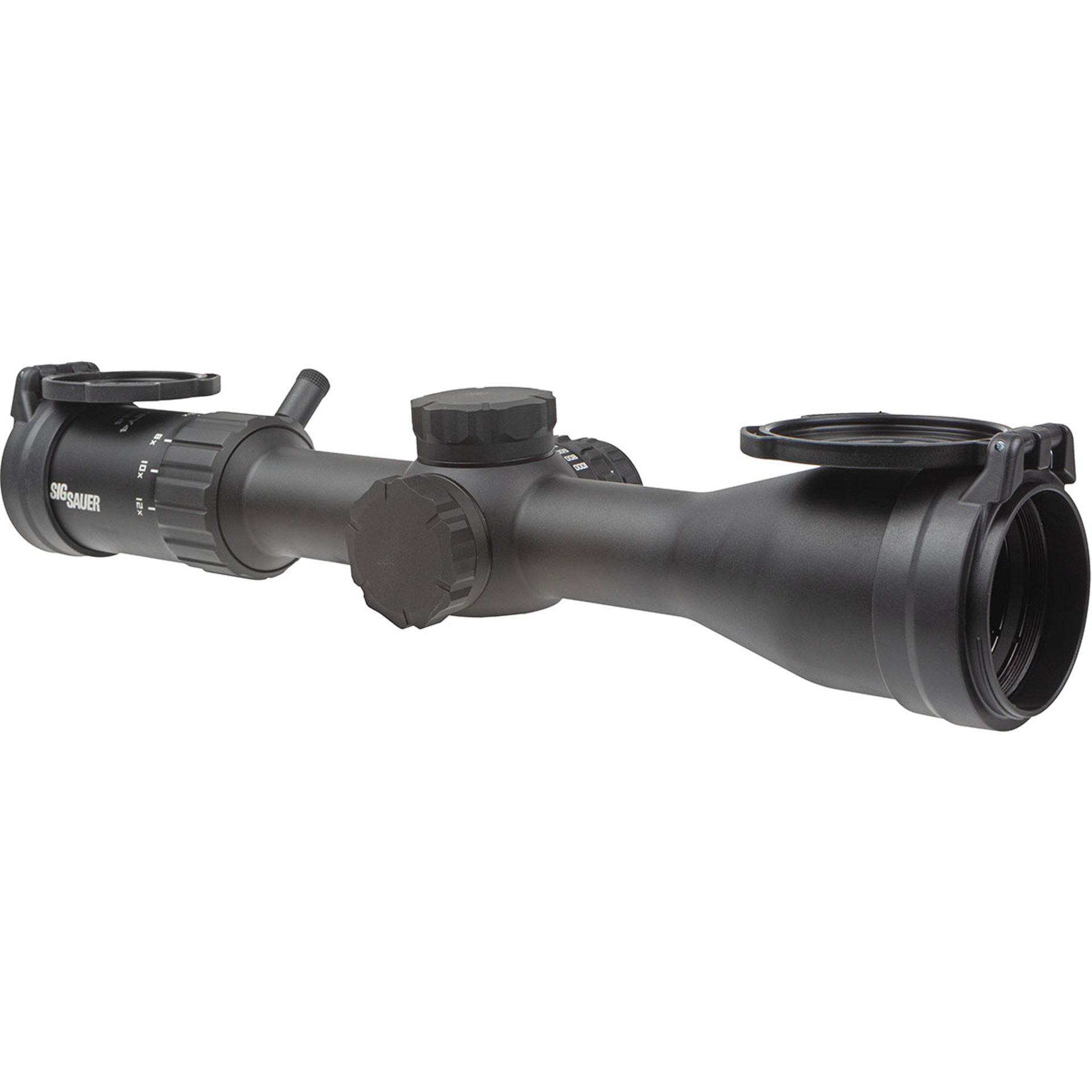 Whiskey4 3-12x44mm SFP Illuminated Quadplex Reticle Black