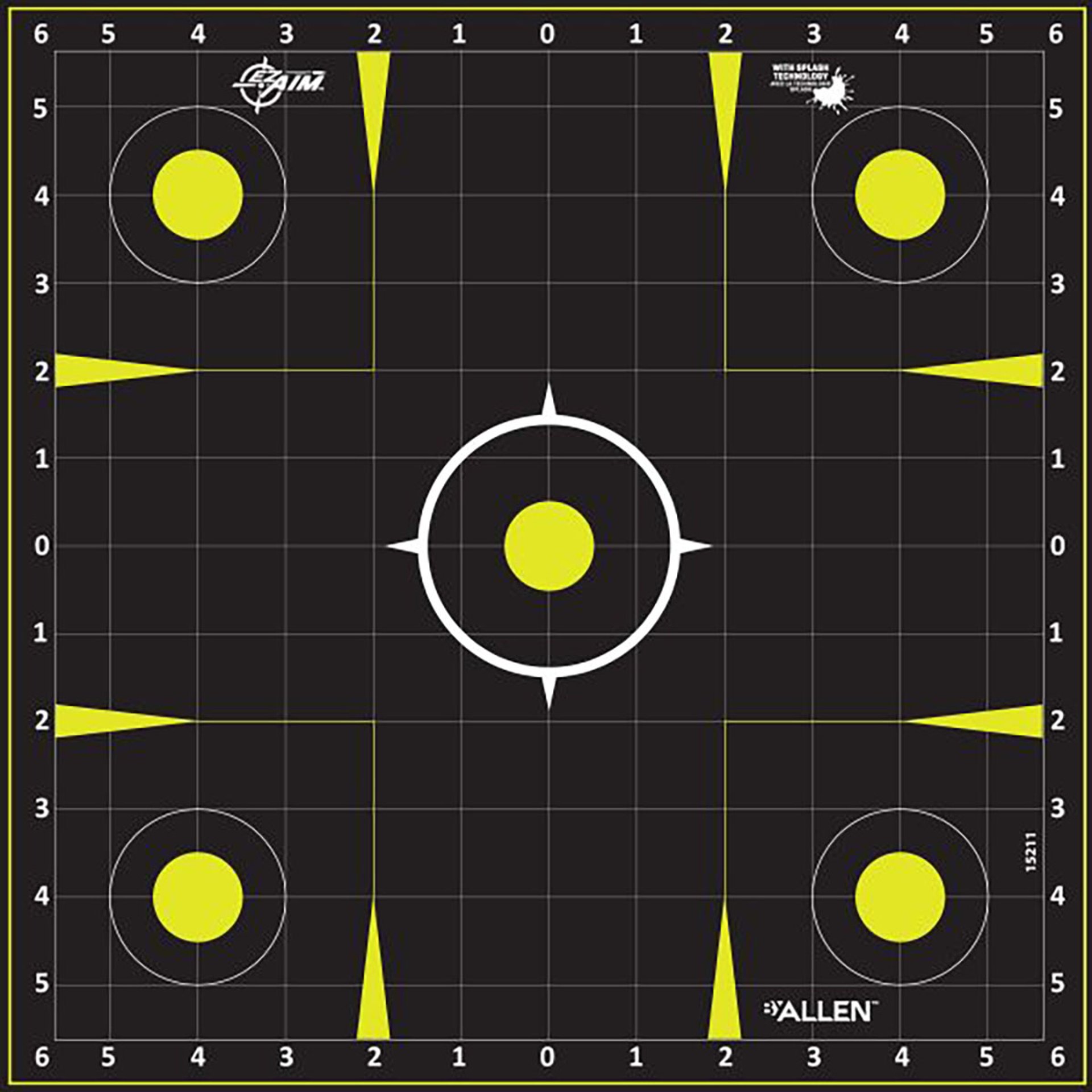 EZ Aim Splash Non-Adhsv Sight-In 12"x12" Ppr Targets 12/Pack