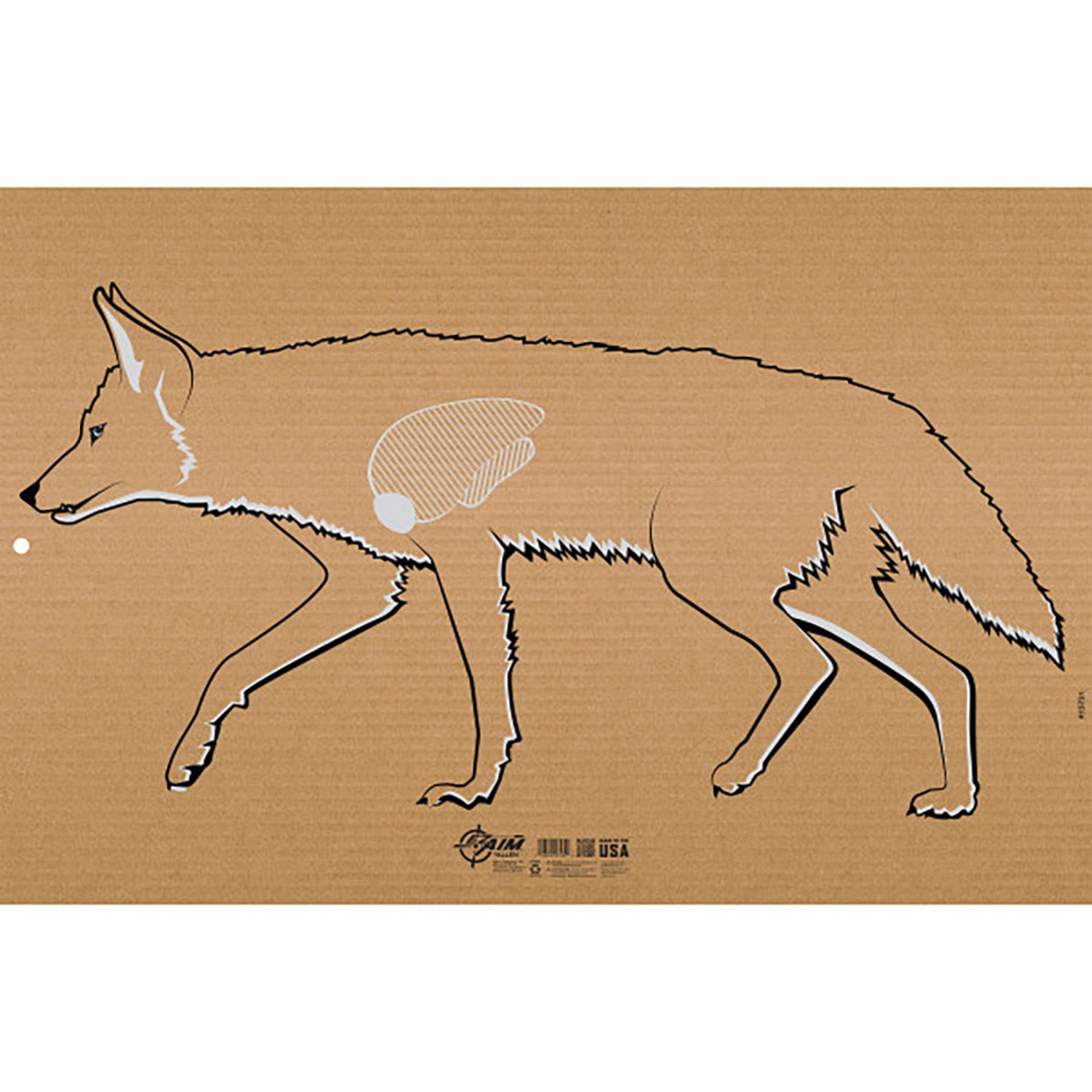 EZ Aim 23"x35" Coyote Silhouette Corrugated Target & Backer