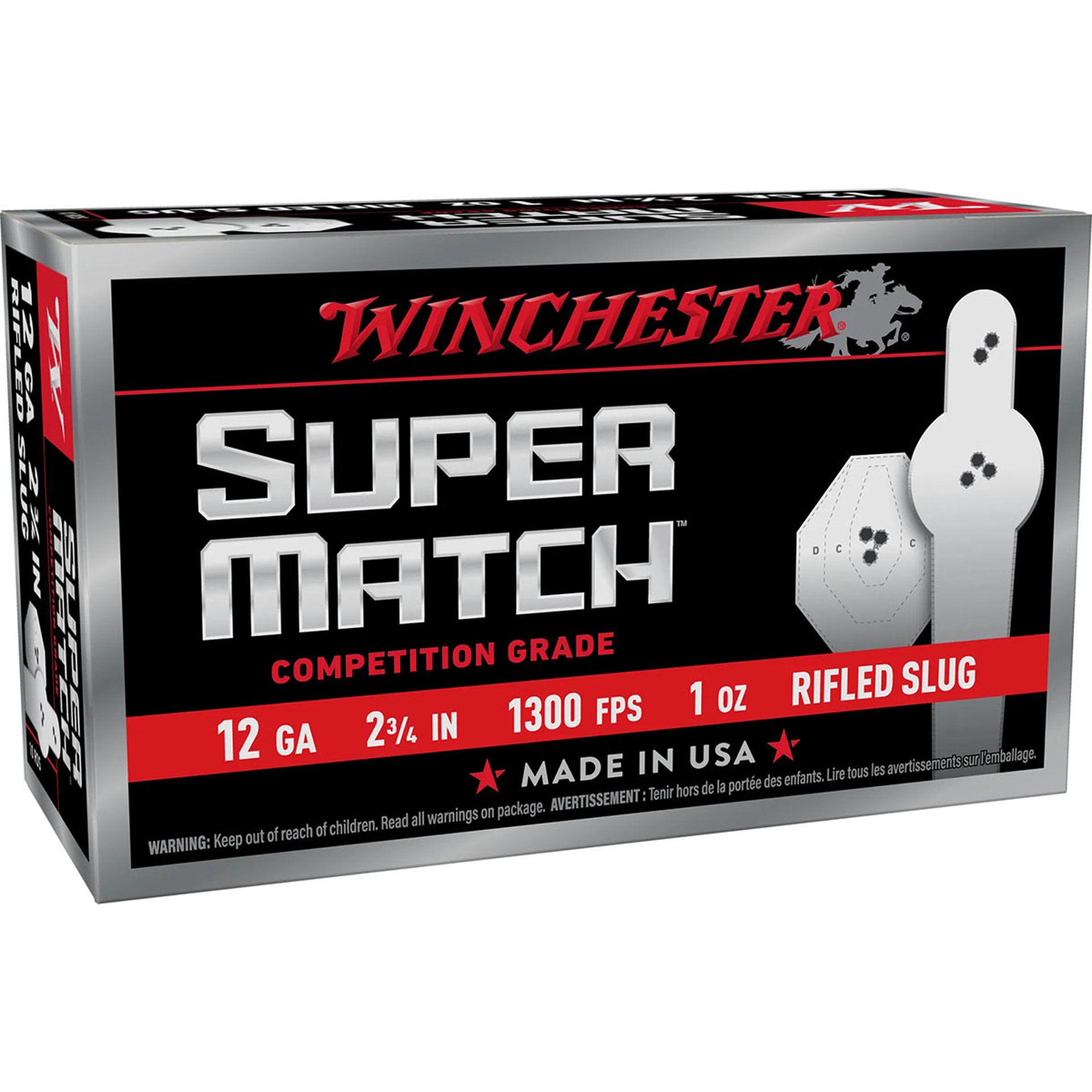 SUPER MATCH® 12 GAUGE RIFLED SLUG SHOTGUN AMMO