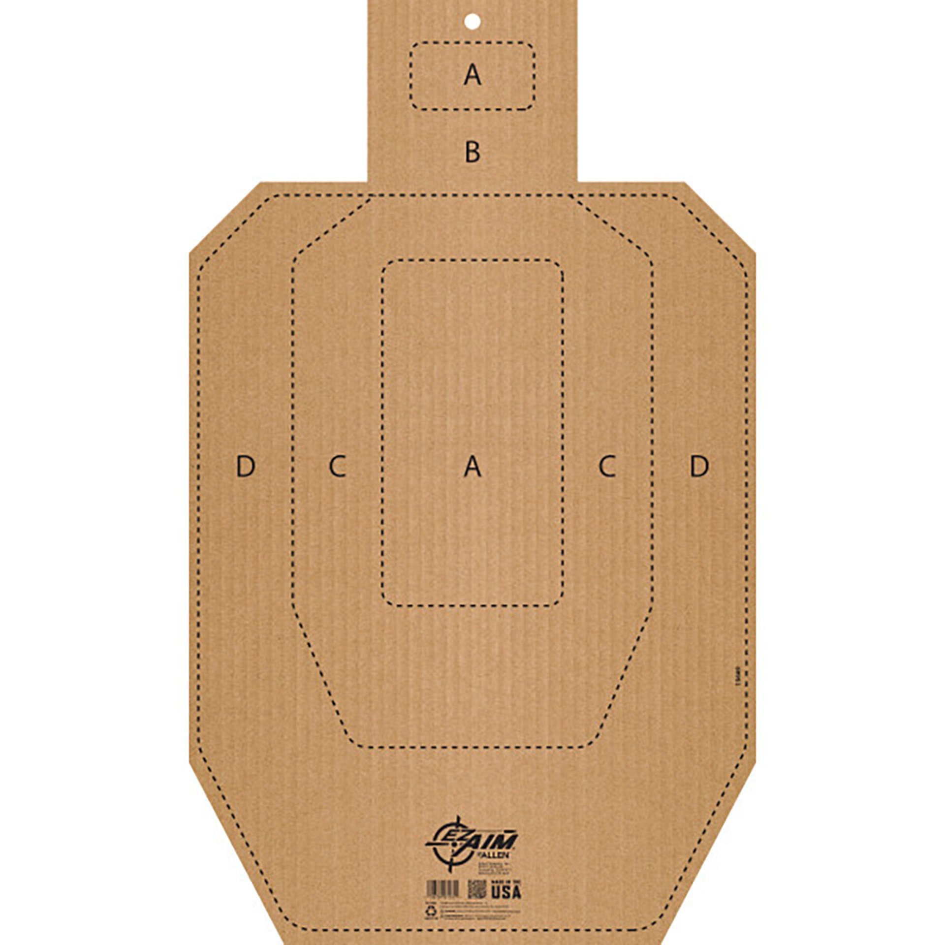 EZ Aim 18"x30" IPSC CB-T Silhouette Target & Backer 1/Pack