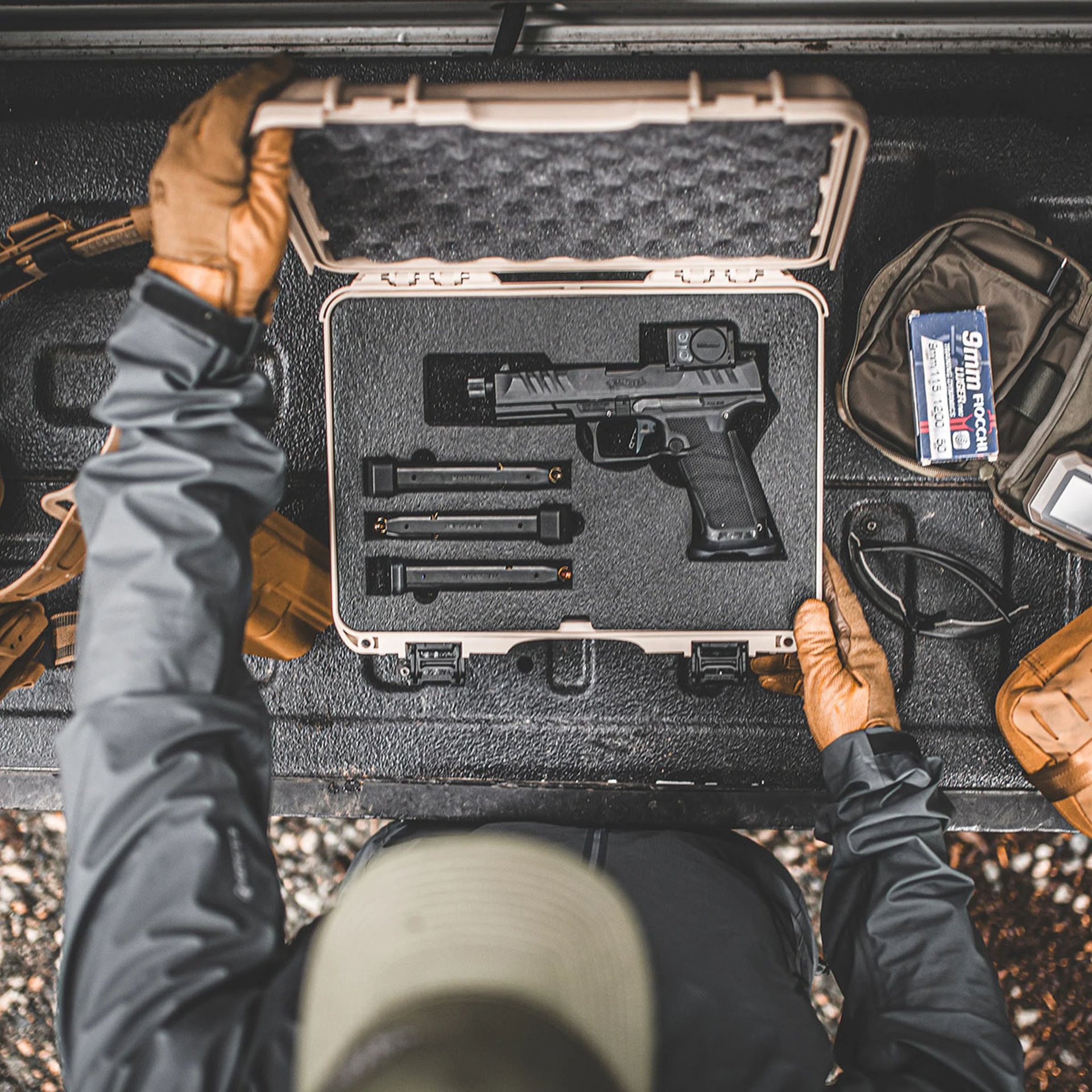 910 Pistol (Optic Ready) Case 14.3"x11.1"x4.7" Black