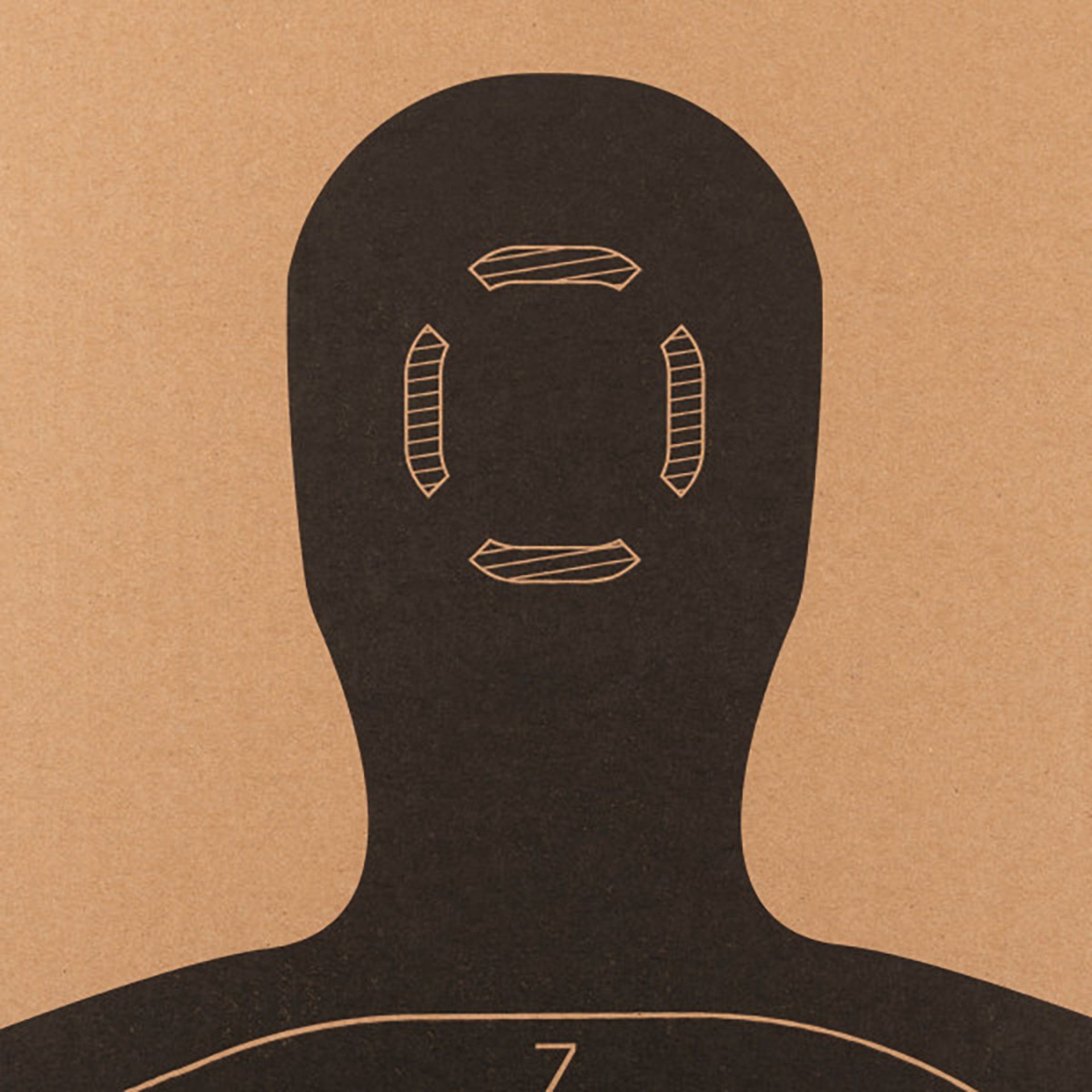 EZ Aim 23"x35" Silhouette Corrugated Target & Backer 1/Pack