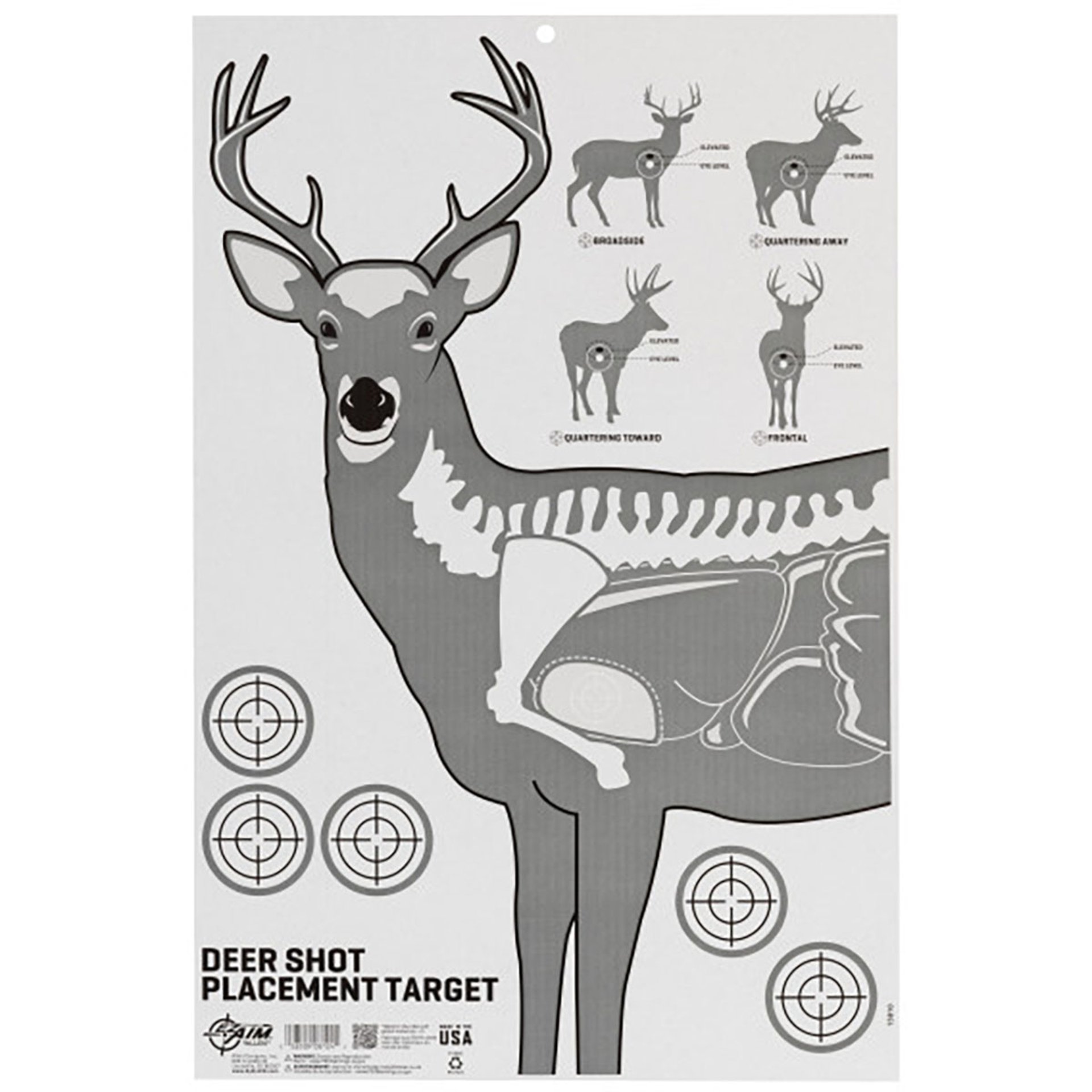 EZ Aim 23"x35" Deer Vitals Corrugated Target