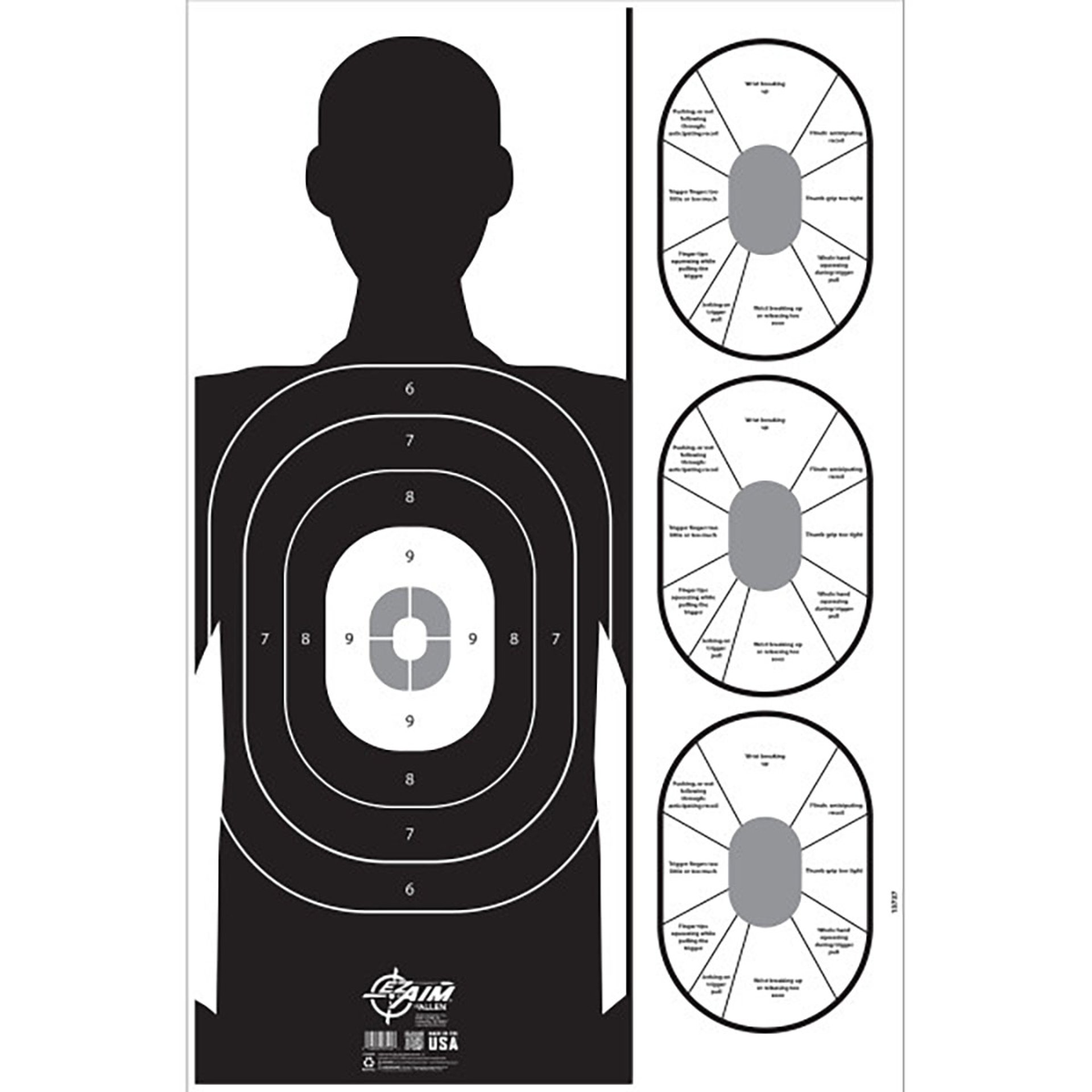 EZ Aim 23"x35" Handgun Trainer Corrugated Target & Backer