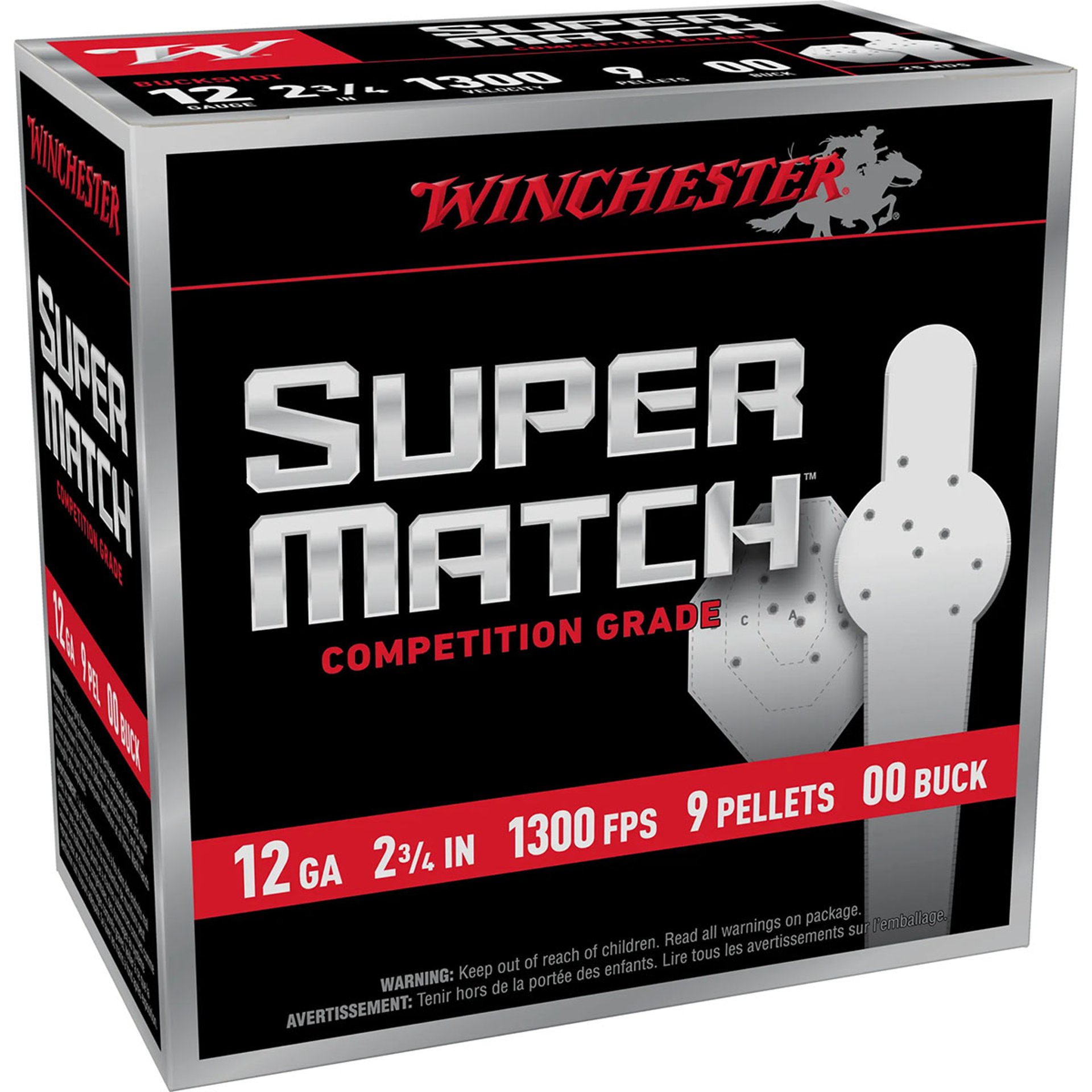SUPER MATCH® 12 GAUGE 2-3/4" BUCKSHOT SHOTGUN AMMO