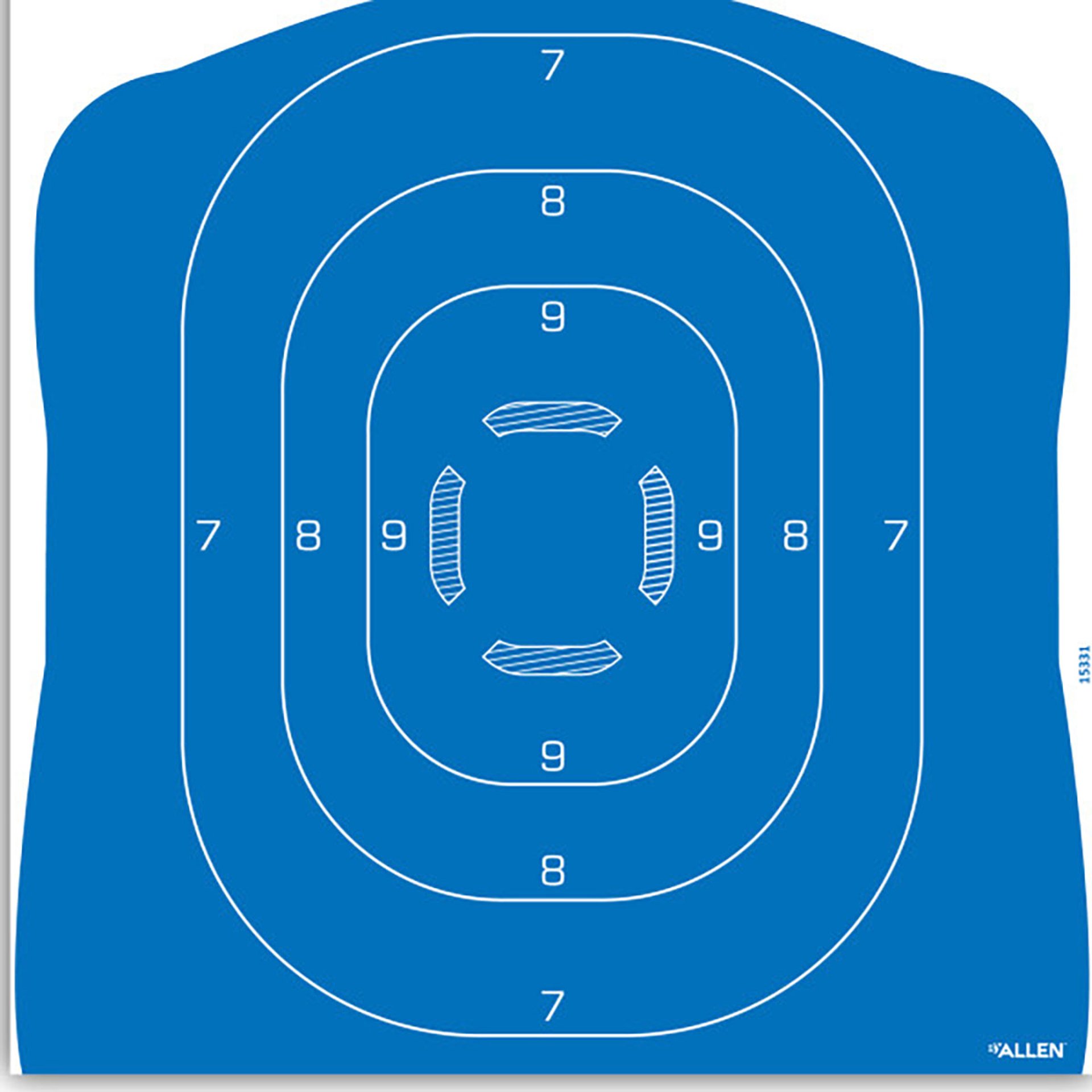 EZ Aim Silhouett 23"x35" Paper Targets Blue/White 4/Pack