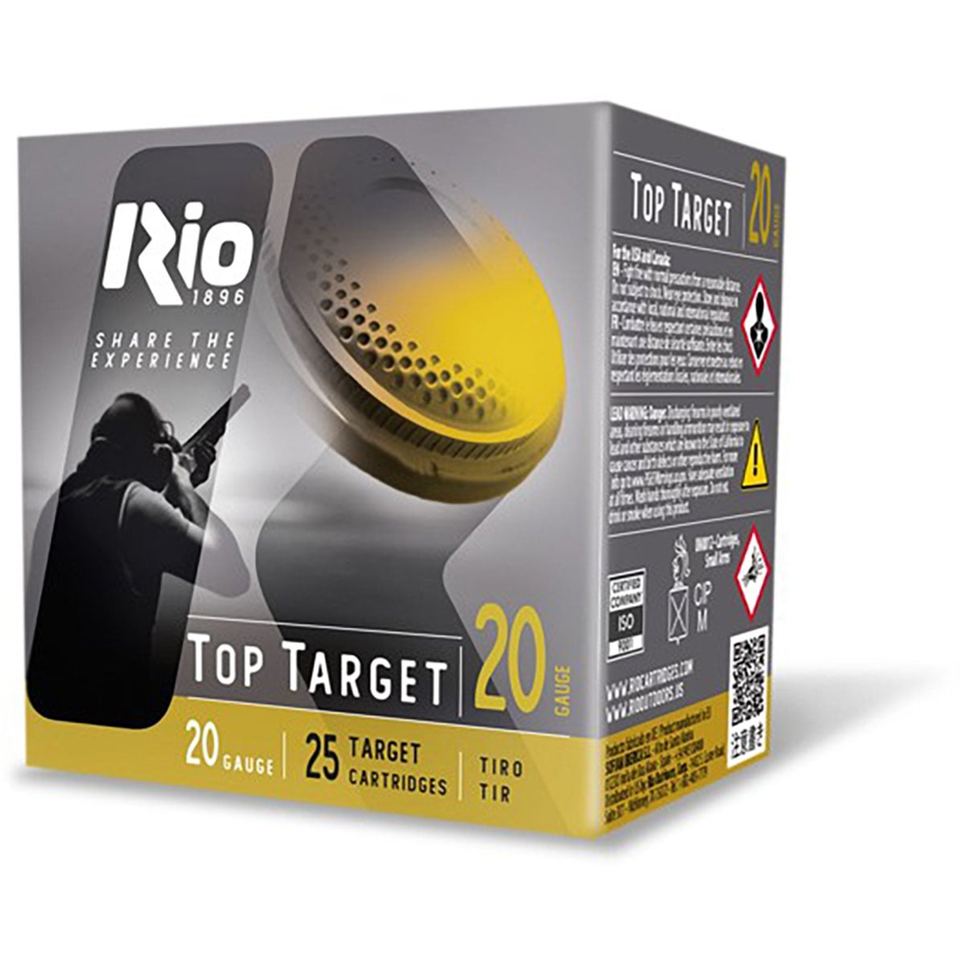 Top Target 20 GA 2-3/4" 7/8oz #9 Shot 1185 FPS 25/Box