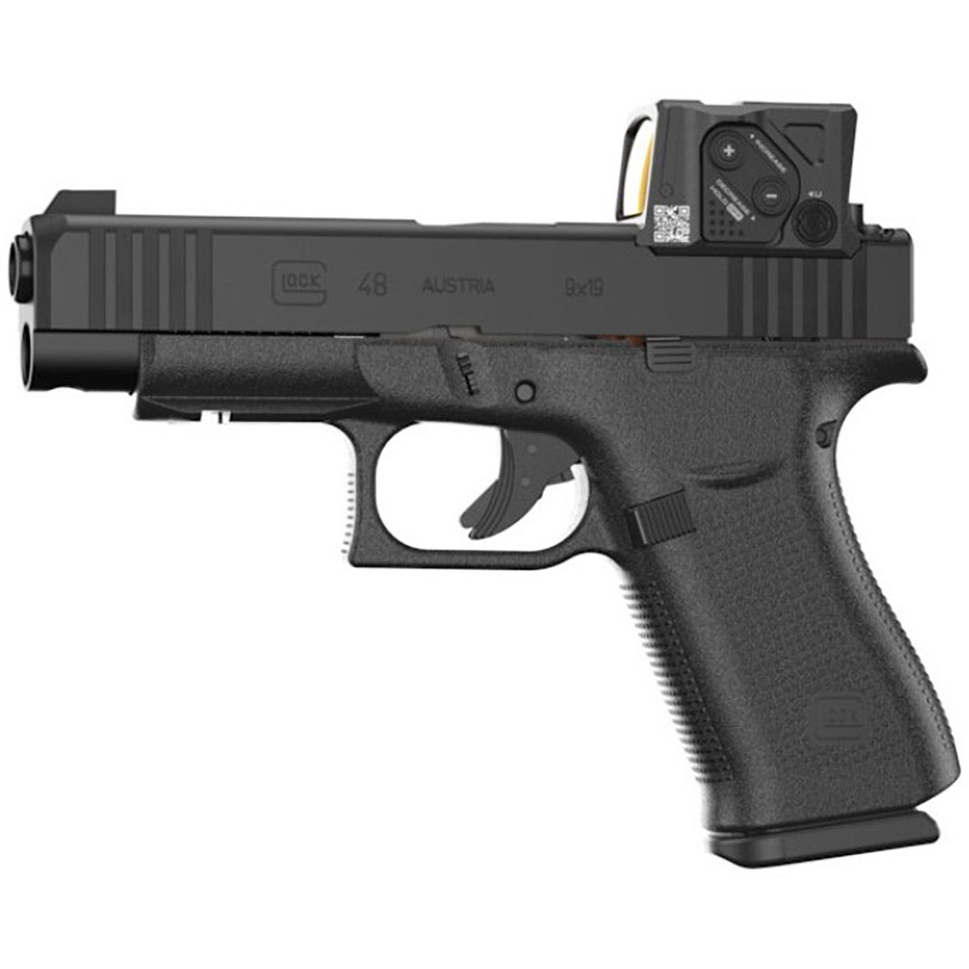 48 MOS 9mm 4.01"BBL (2)15RD w/Rail and COA Optic AT