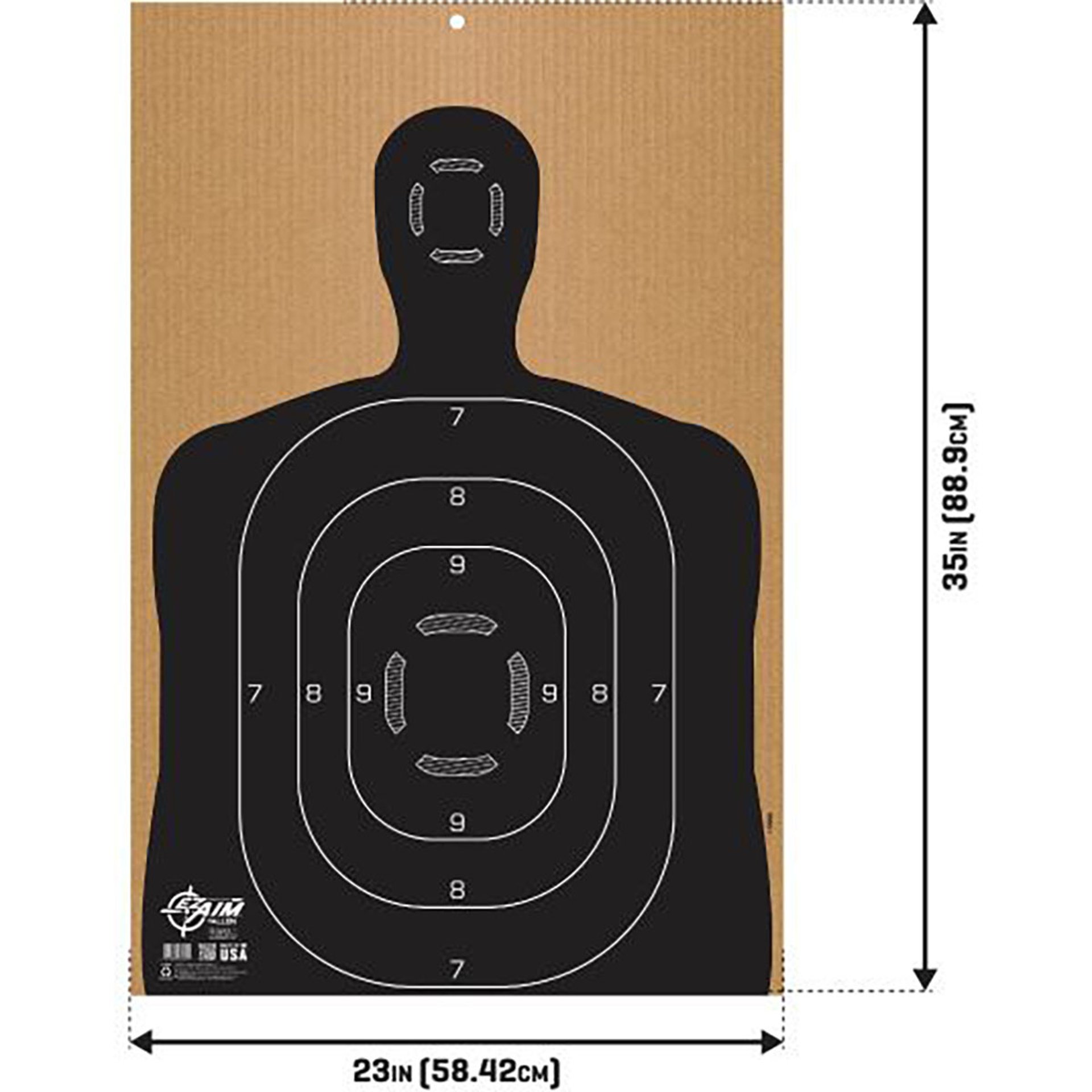 EZ Aim 23"x35" Silhouette Corrugated Target & Backer 1/Pack