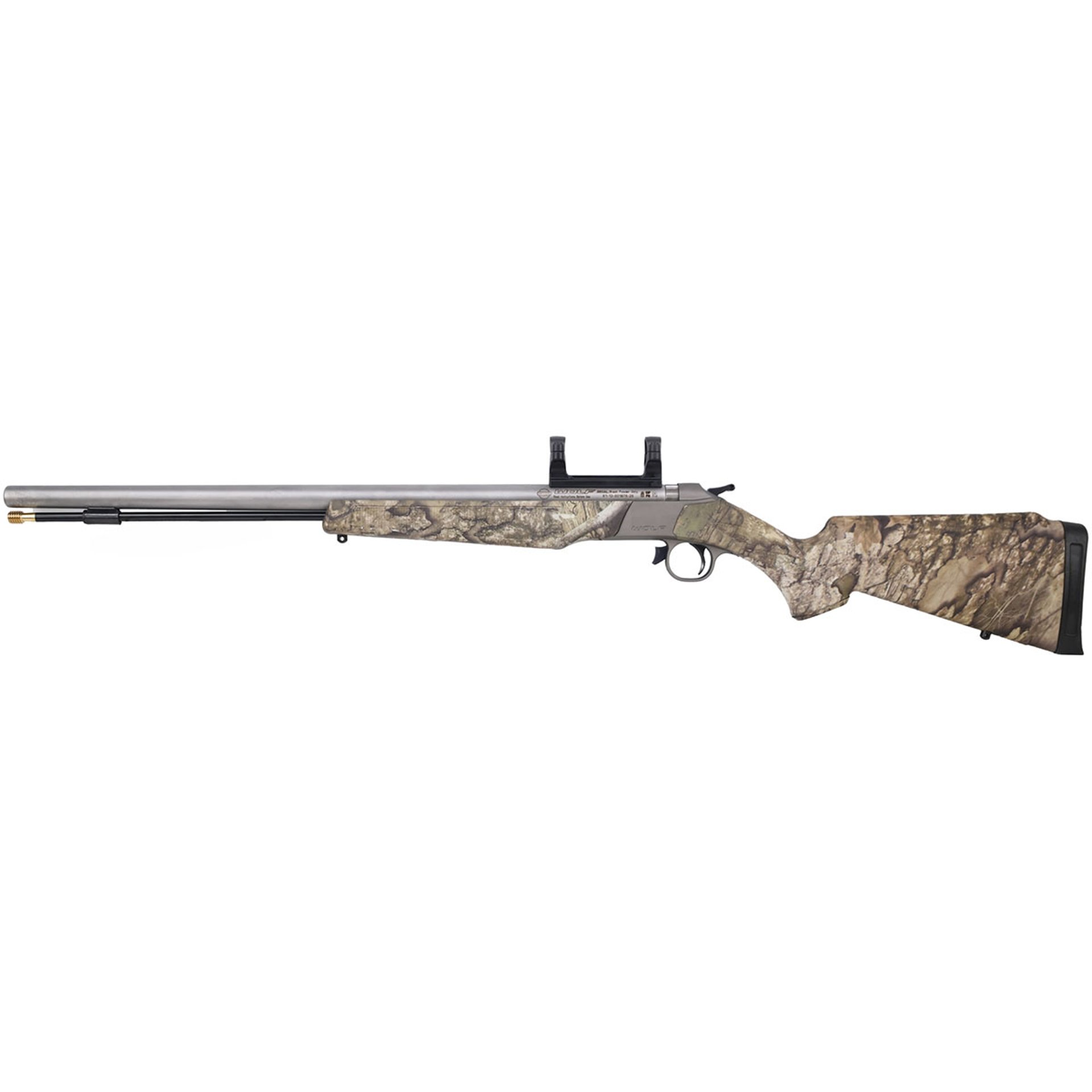 Wolf .50 Cal 24"BBL w/Integrated Scope Mount SS/Realtree