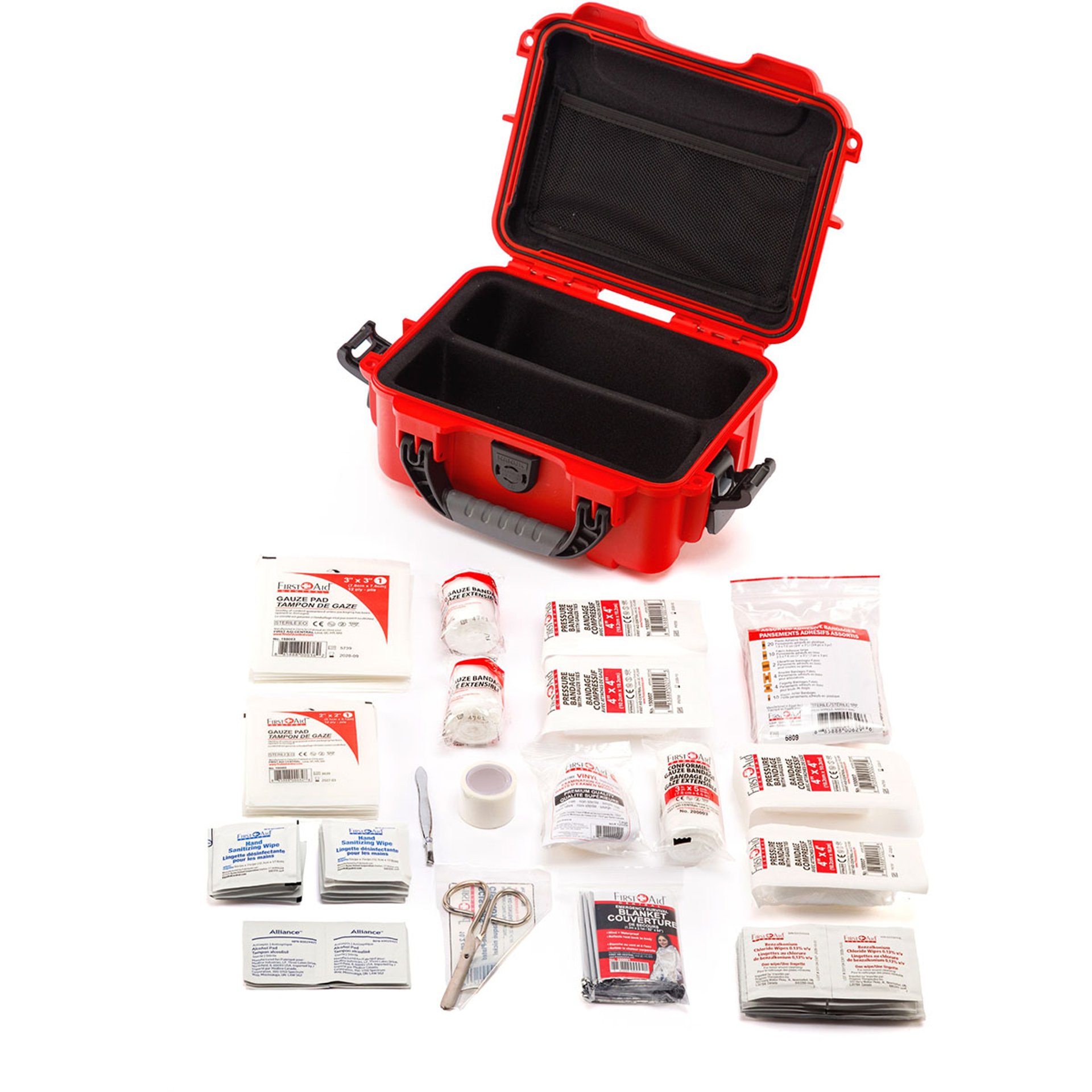 904 First Aid Kit 10.2"x7.9"x4.5" Red/Black