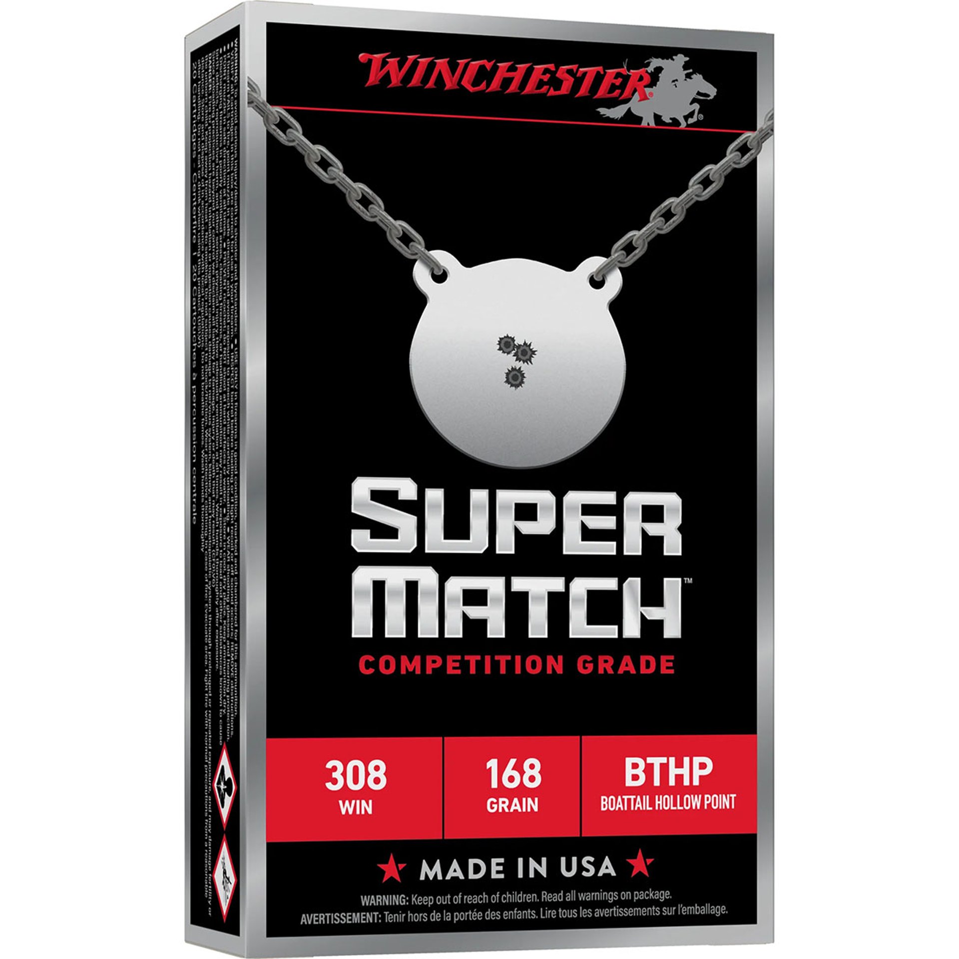 SUPER MATCH® 308 WIN BTHP RIFLE AMMO