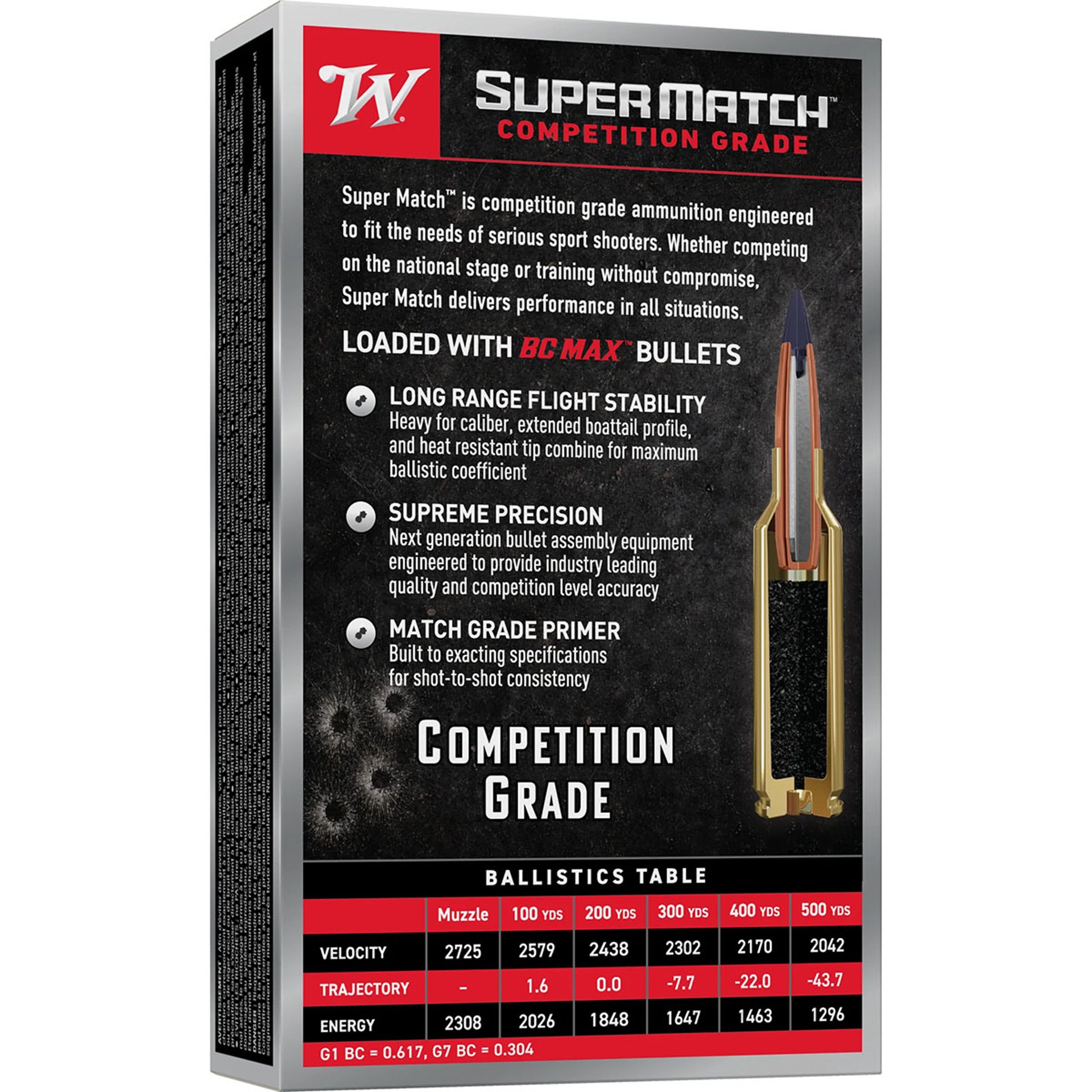 Super Match 6.5 CM 140gr BC Max 20/Box