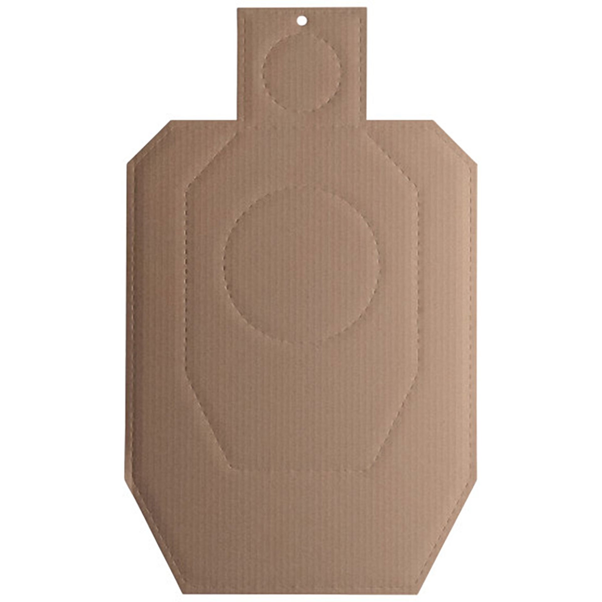 EZ Aim 18"x30" IPSC IDPA Silhouette Corrug Trgt/Backer 1/Pk